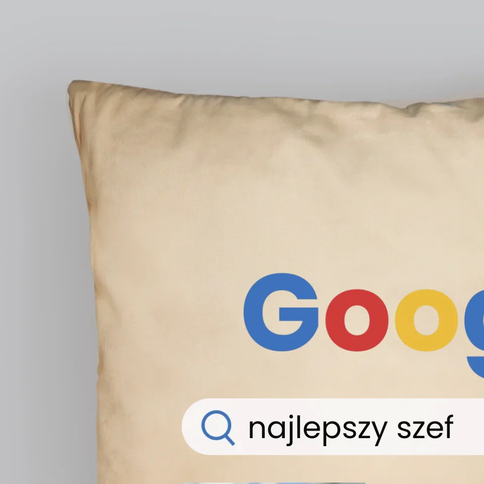 Zdjęcie i Podpis: Najlepszy Szef Wynik Google - Poduszka - Image 5