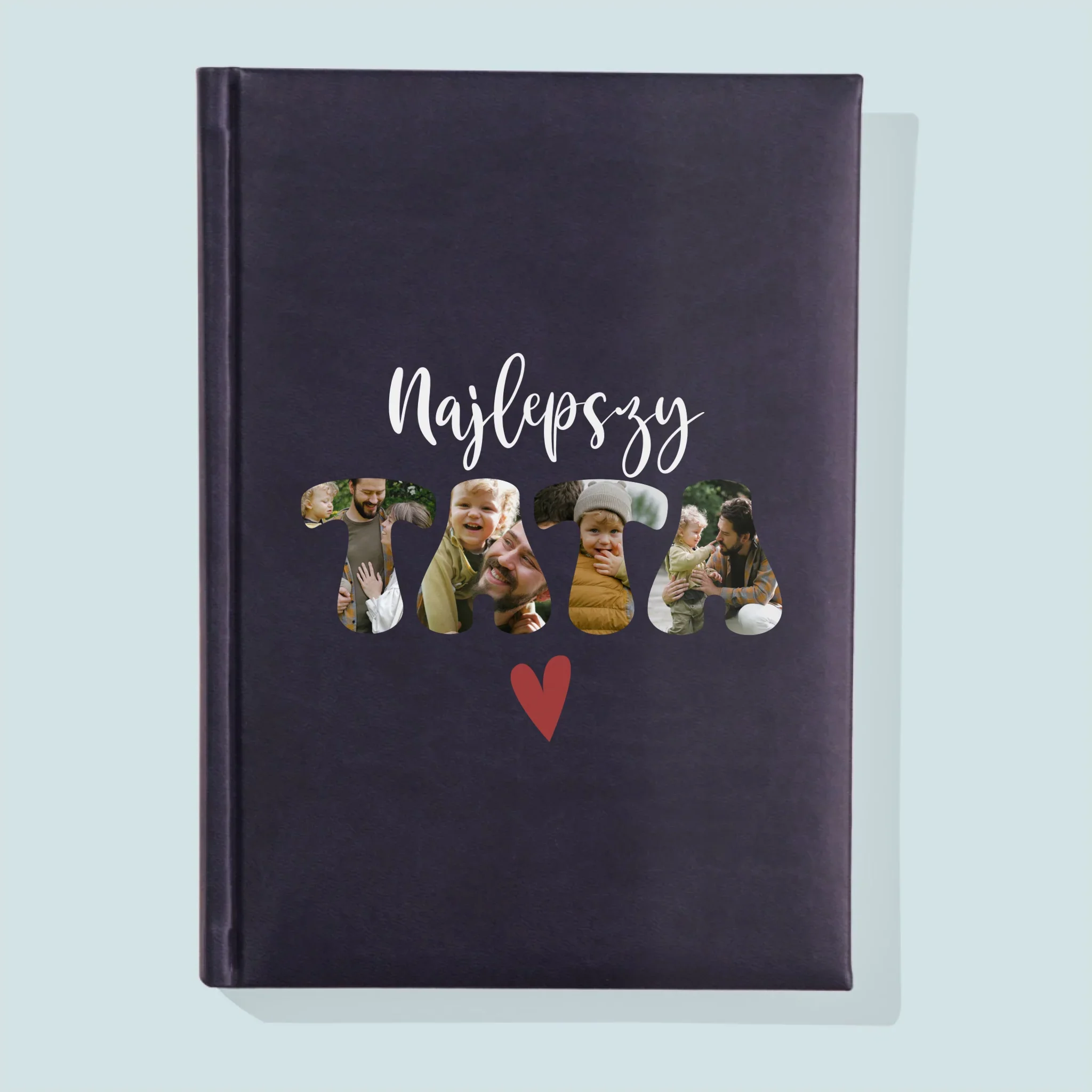 Zdjęcie I Podpis: Najlepszy Tata Serce - Notes Książkowy - Image 2