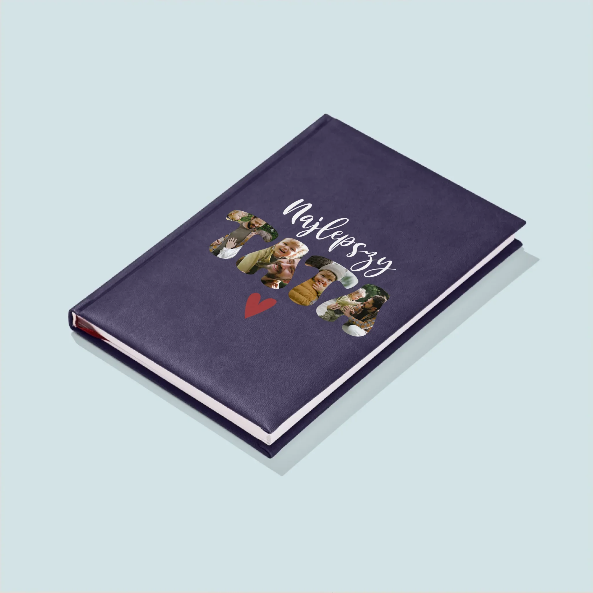 Zdjęcie I Podpis: Najlepszy Tata Serce - Notes Książkowy - Image 4