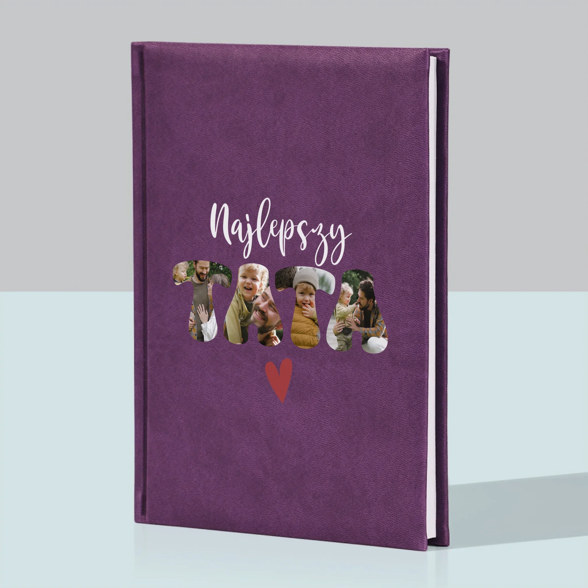 Zdjęcie I Podpis: Najlepszy Tata Serce - Notes Książkowy - Image 5
