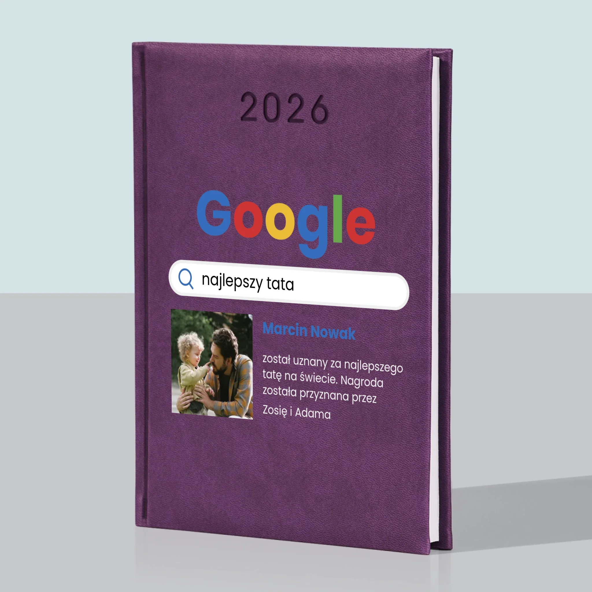 Zdjęcie i Podpis: Najlepszy Tata Wynik Google - Kalendarz Książkowy - Image 5