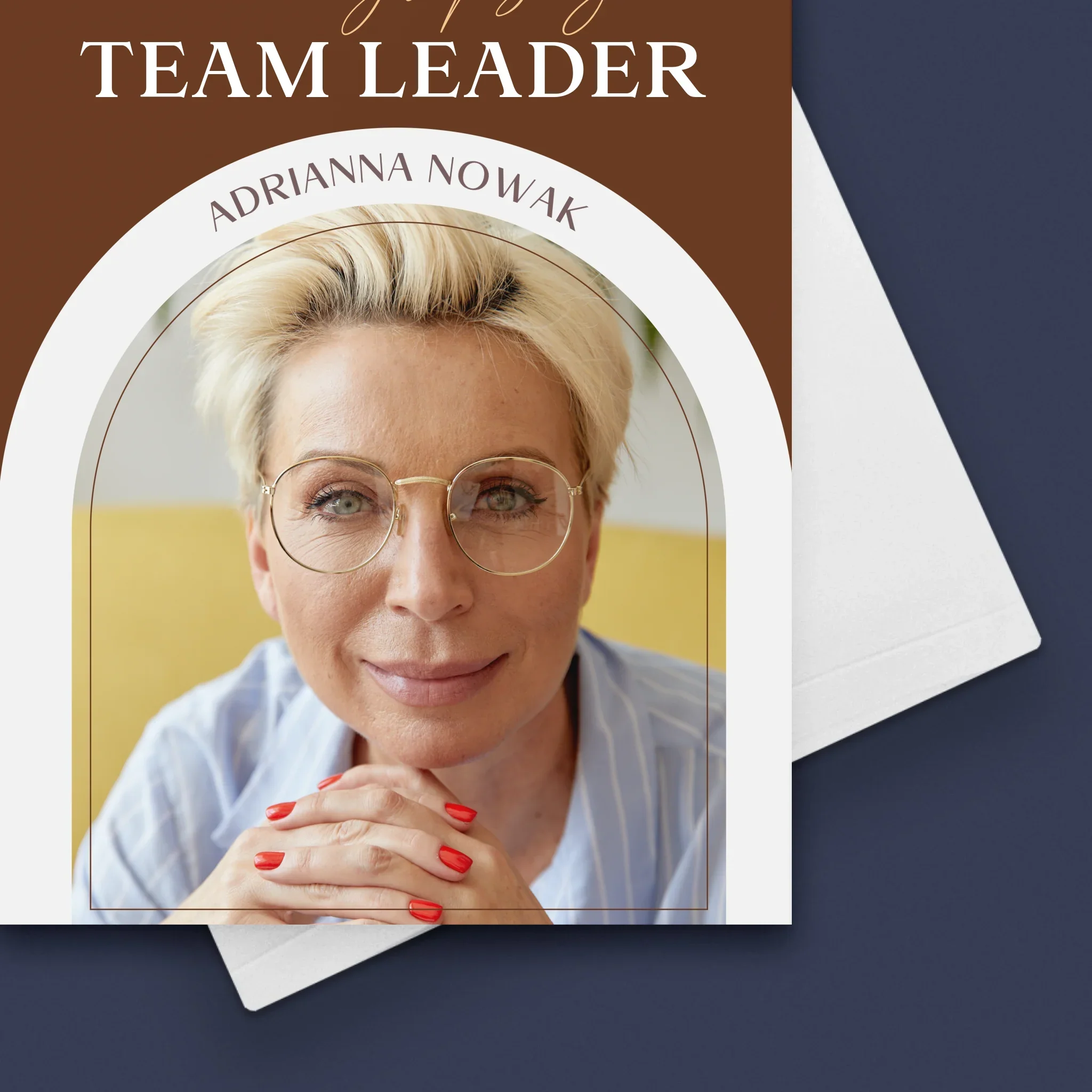 Zdjęcie i Podpis: Najlepszy Team Leader - Kartka z Życzeniami - Image 4