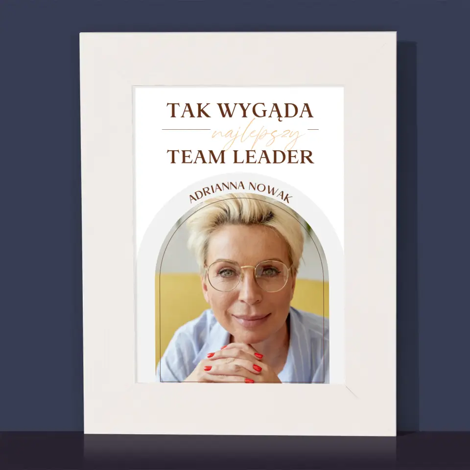 Zdjęcie i Podpis: Najlepszy Team Leader - Ramka Na Zdjęcie - Image 2