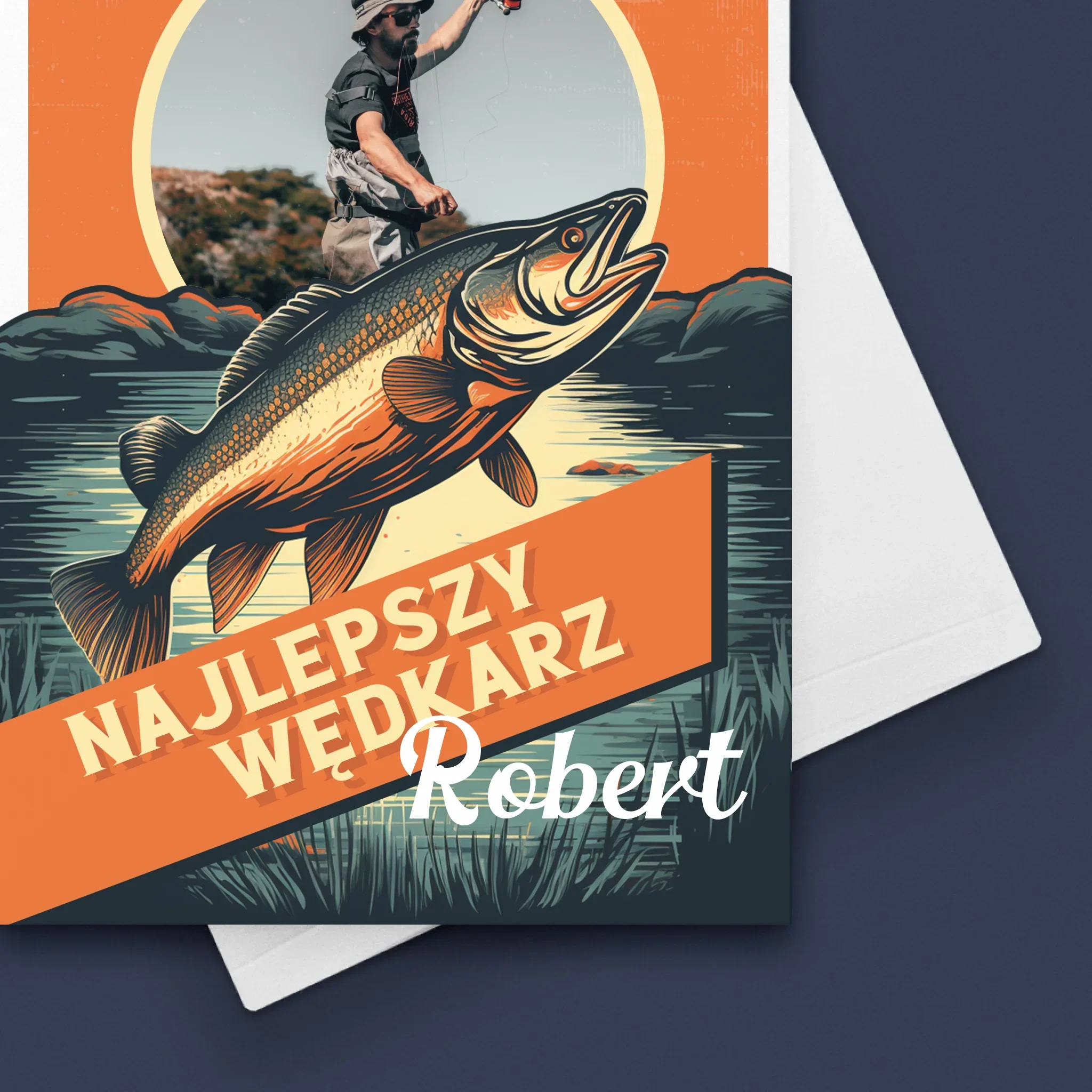 Zdjęcie i Podpis: Najlepszy Wędkarz - Kartka z Życzeniami - Image 4