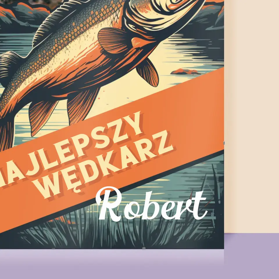 Zdjęcie i Podpis: Najlepszy Wędkarz - Personalizowany Plakat - Image 2