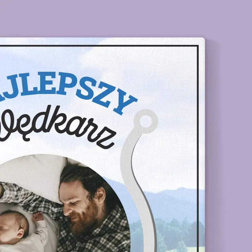 Zdjęcie i Podpis: Najlepszy Wędkarz Tata - Wydruk Obramowany - Image 14