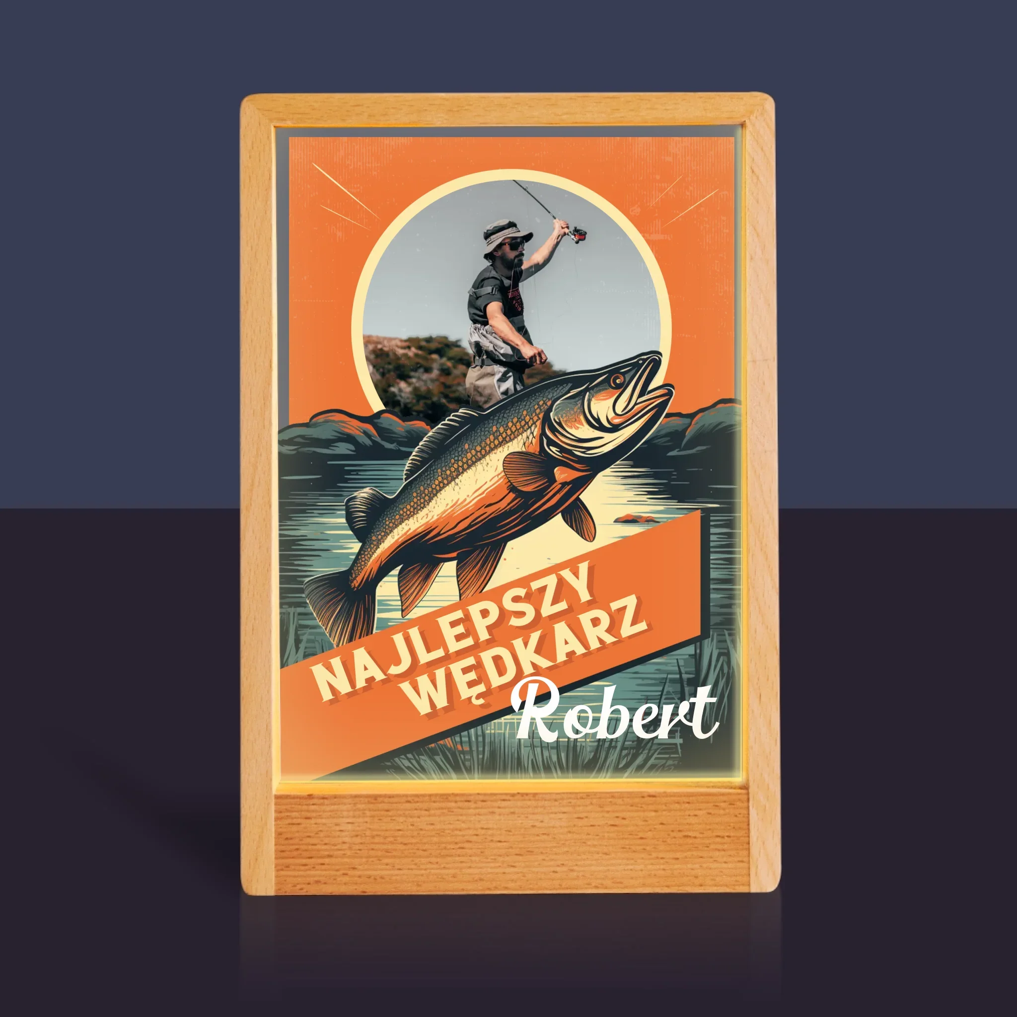 Zdjęcie i Podpis: Najlepszy Wędkarz - Wydruk Na Szkle Akrylowym - Image 10