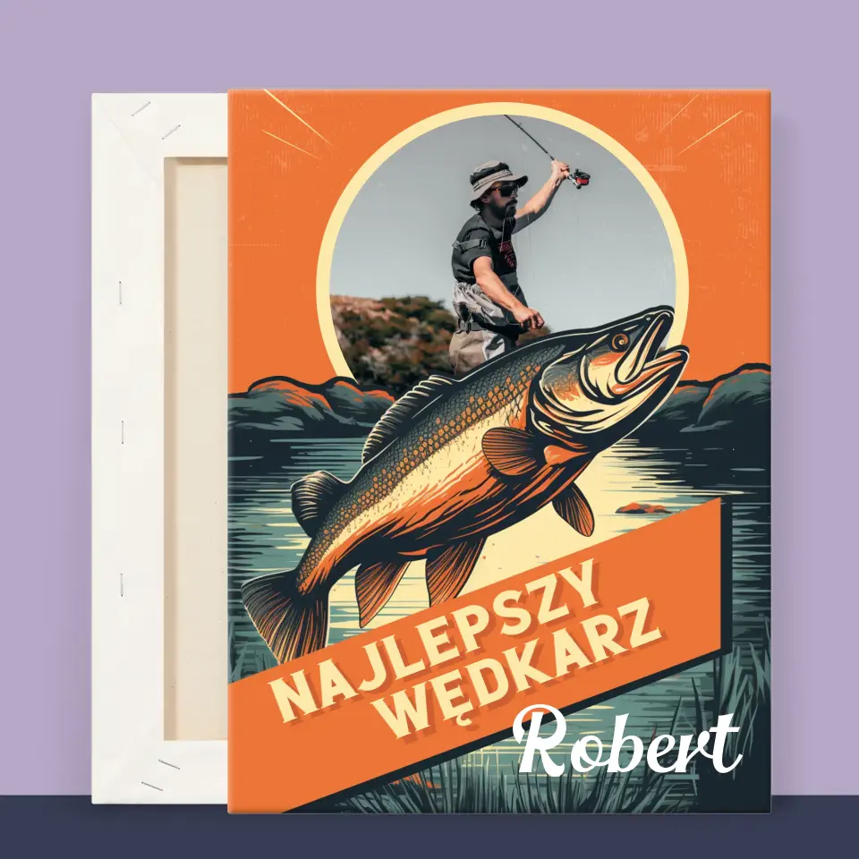 Zdjęcie i Podpis: Najlepszy Wędkarz - Wydruk Obramowany - Image 11