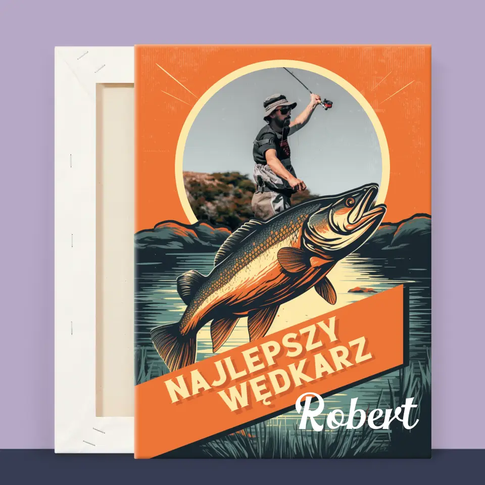 Zdjęcie i Podpis: Najlepszy Wędkarz - Wydruk Obramowany - Image 13