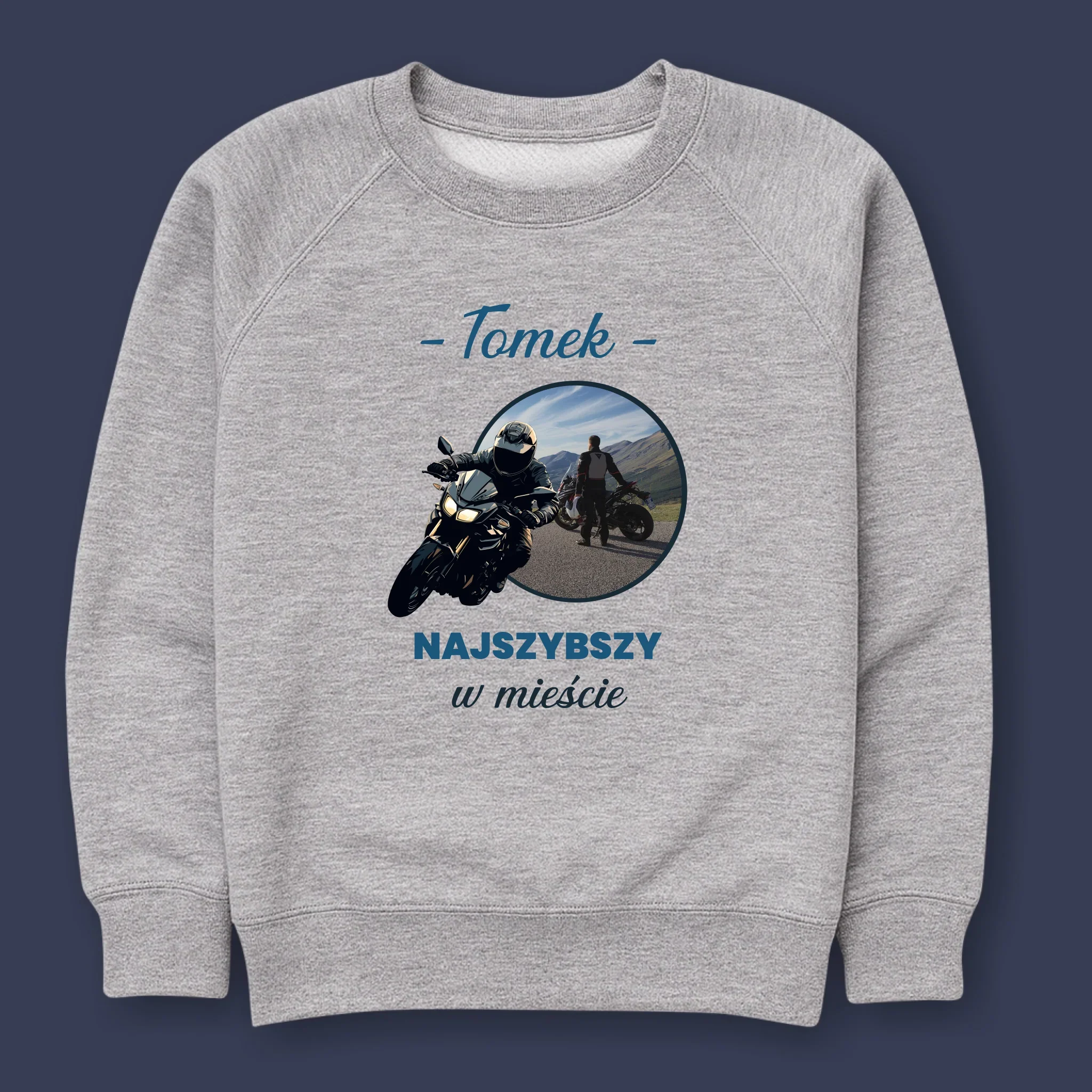 Zdjęcie I Podpis: Najszybszy W Mieście - Bluza Męska Z Kapturem - Image 10