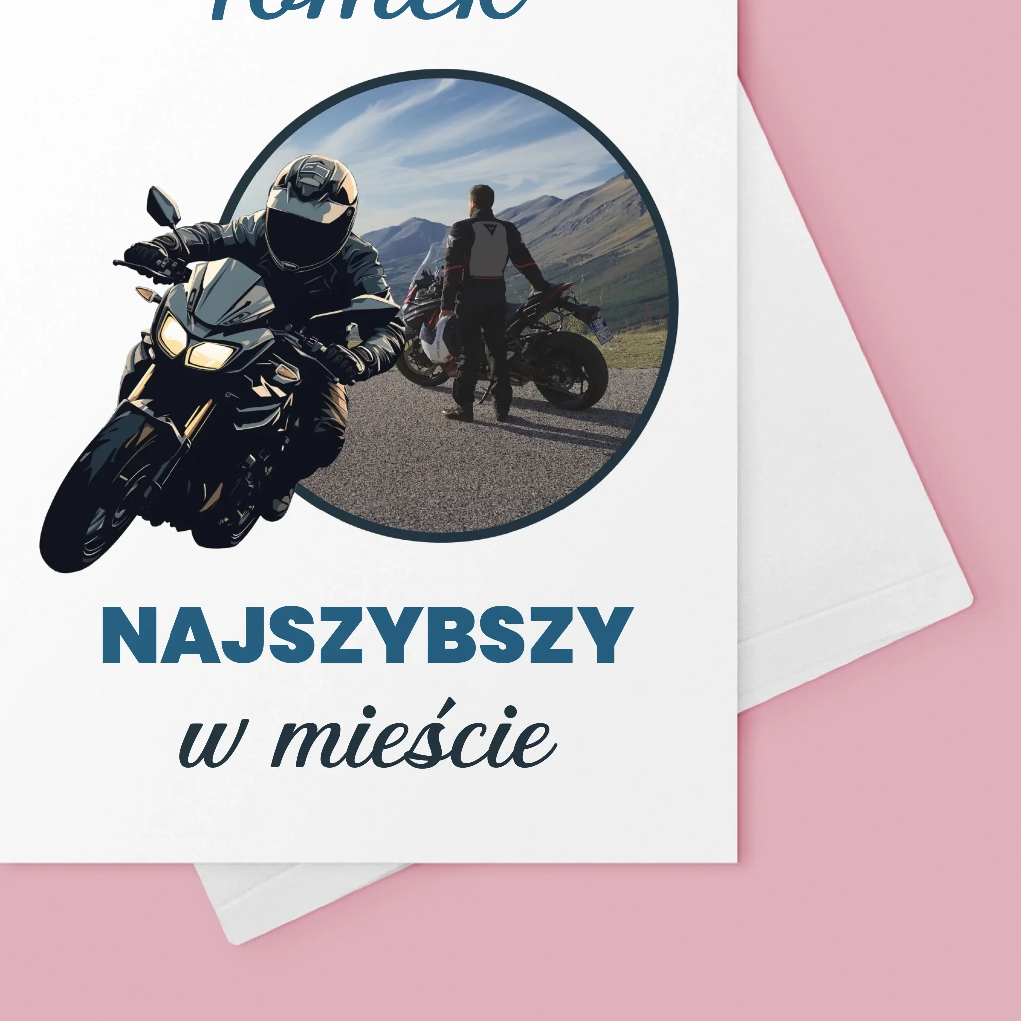 Zdjęcie I Podpis: Najszybszy W Mieście - Kartka Z Życzeniami - Image 4