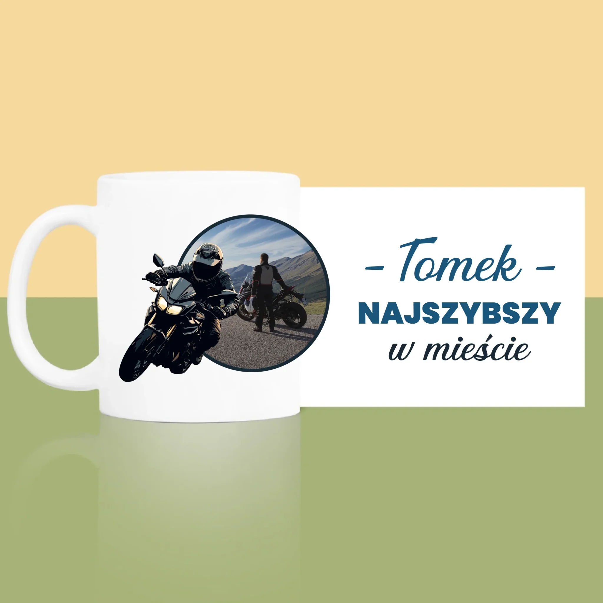 Zdjęcie I Podpis: Najszybszy W Mieście - Kubek z Nadrukiem - Image 4