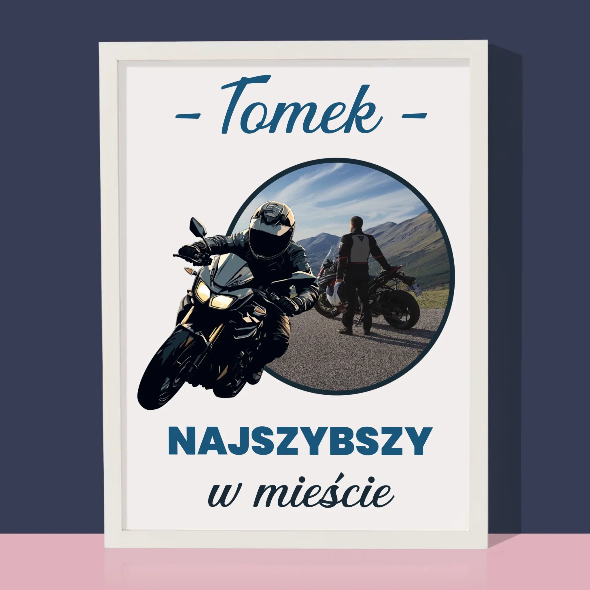 Zdjęcie I Podpis: Najszybszy W Mieście - Wydruk Obramowany - Image 4