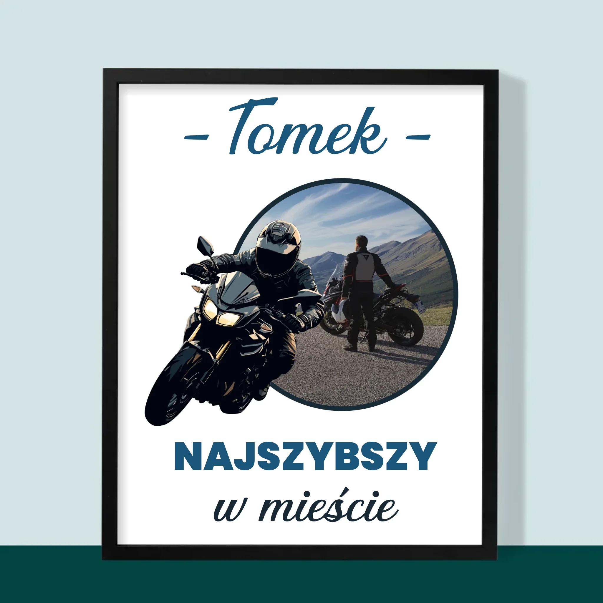 Zdjęcie I Podpis: Najszybszy W Mieście - Wydruk Obramowany - Image 5