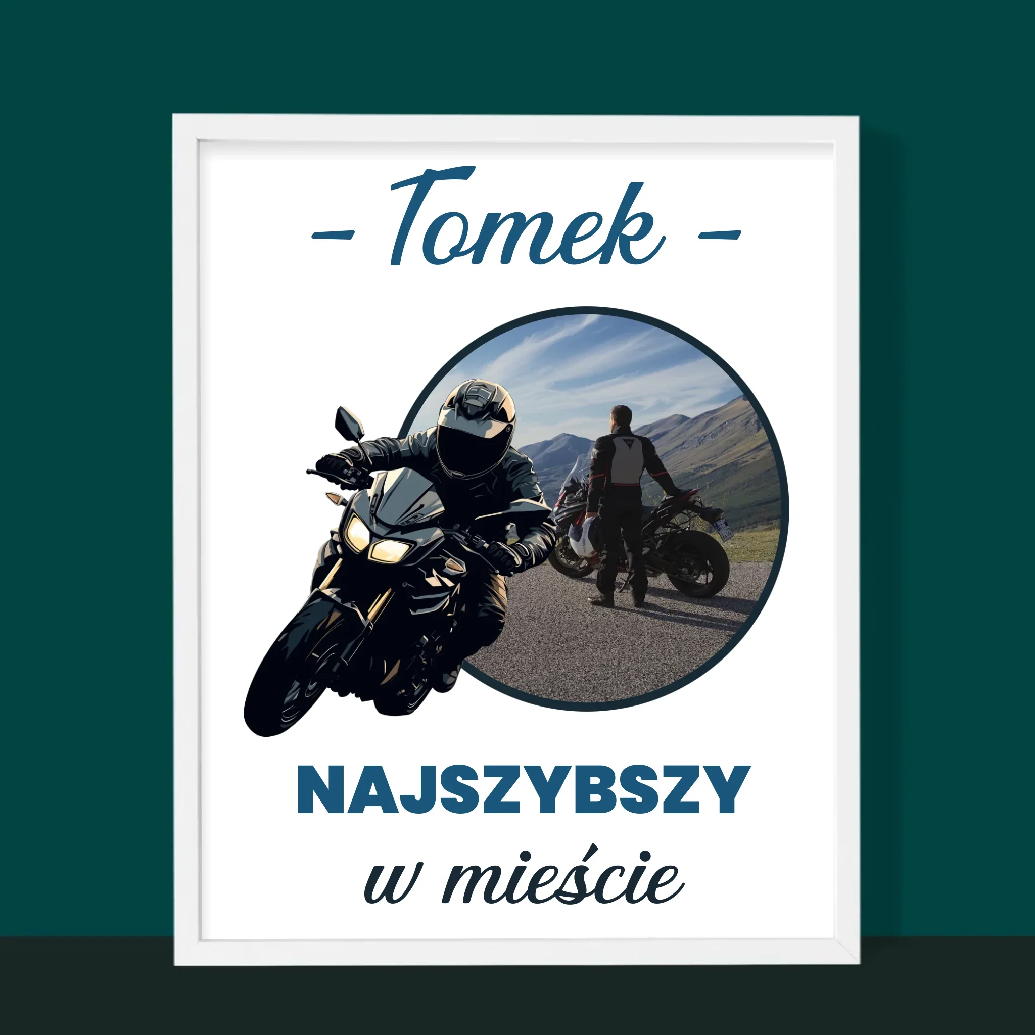 Zdjęcie I Podpis: Najszybszy W Mieście - Wydruk Obramowany - Image 6
