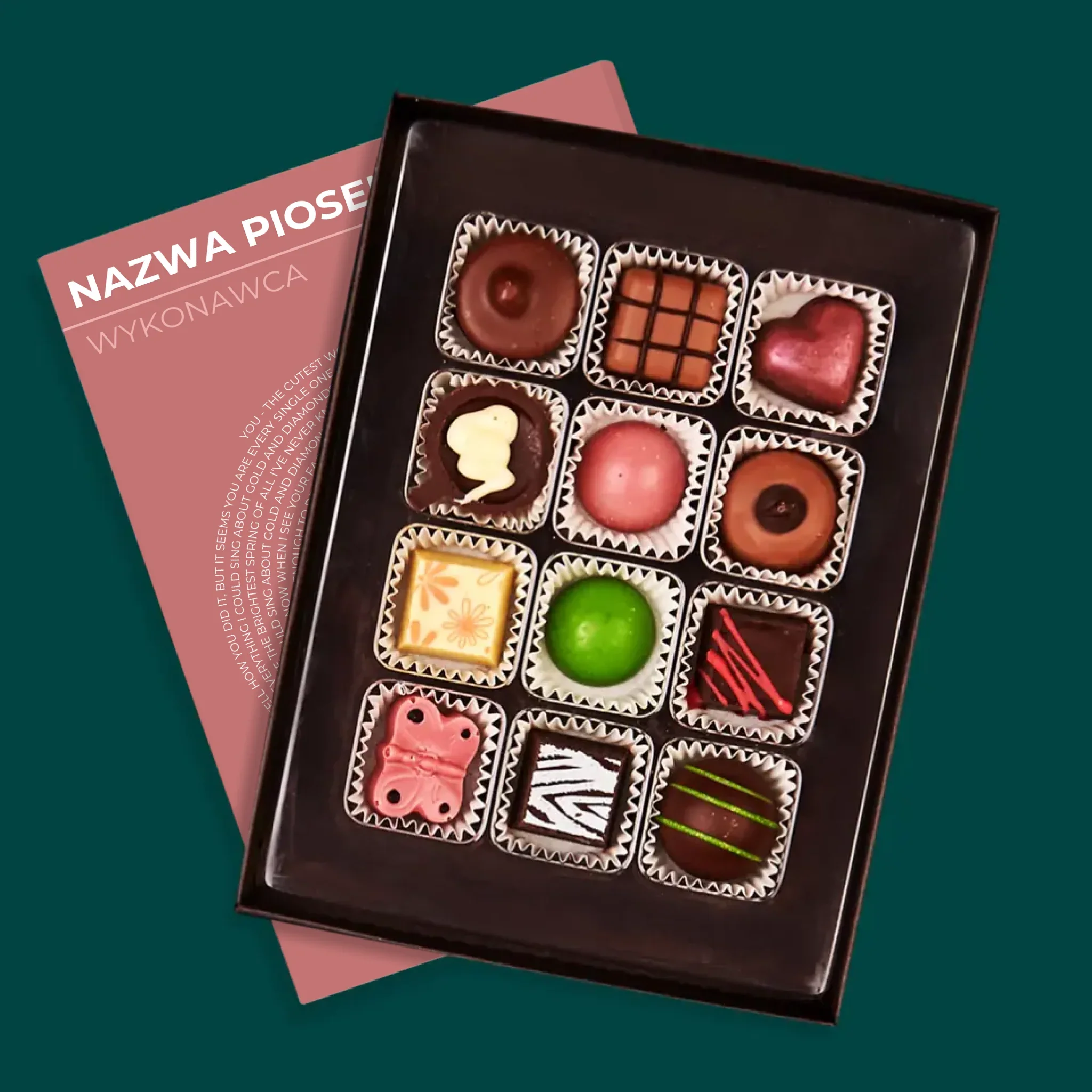 Zdjęcie i Podpis: Nasza Piosenka Płyta Winylowa - Praliny Personalizowane - Image 4