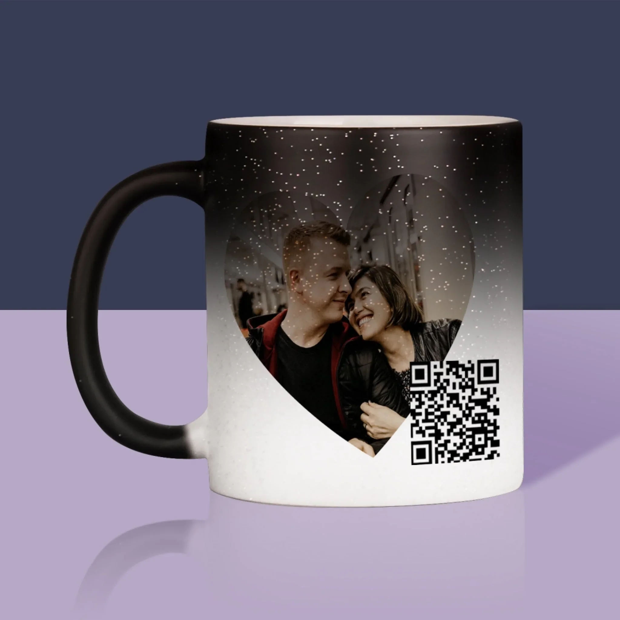Zdjęcie i Podpis: Nasza Piosenka Serce Kod Qr - Kubek z Nadrukiem - Image 12