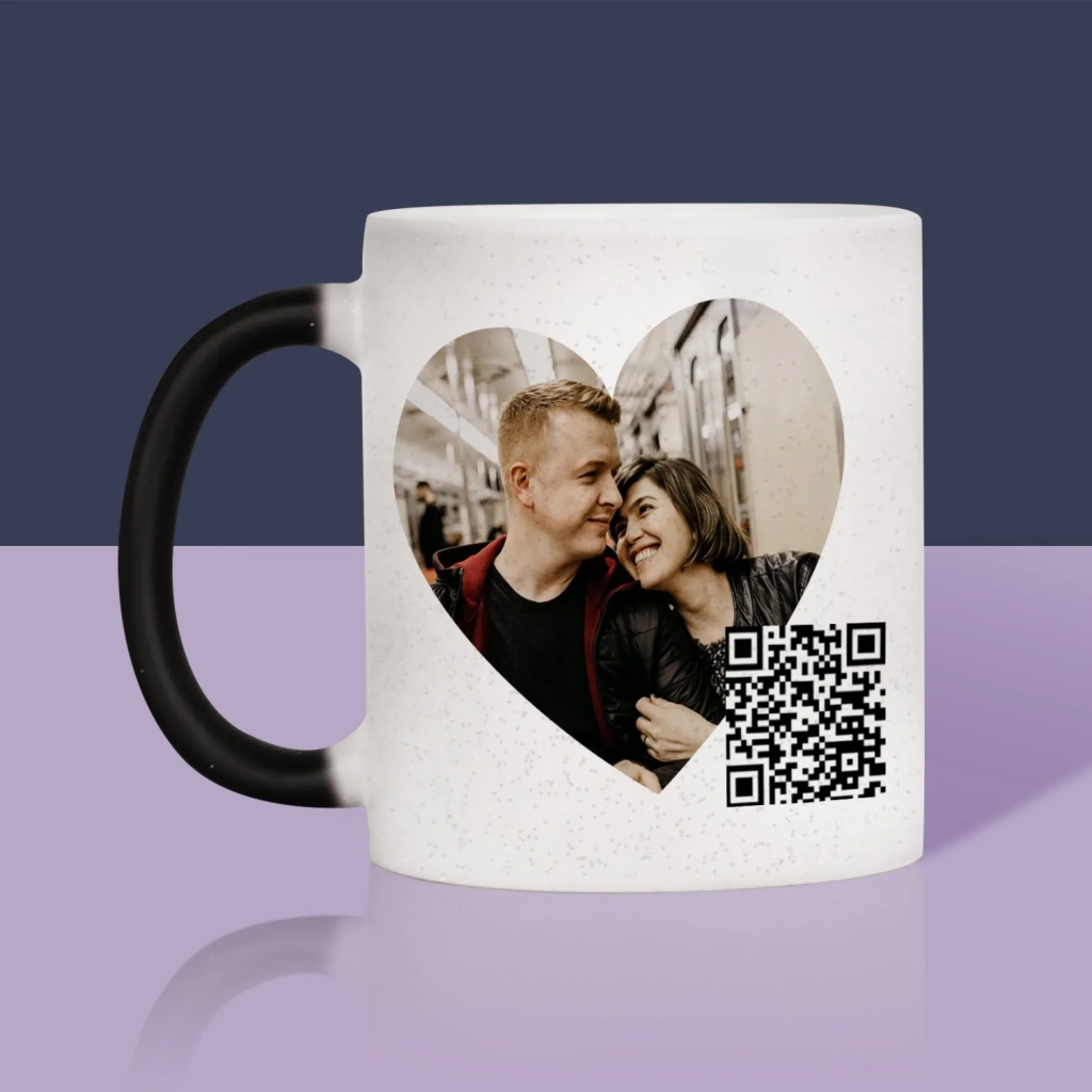 Zdjęcie i Podpis: Nasza Piosenka Serce Kod Qr - Kubek z Nadrukiem - Image 13
