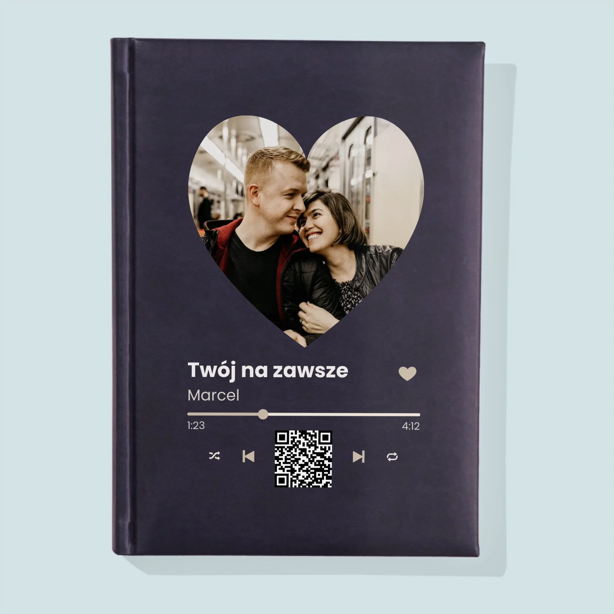 Zdjęcie i Podpis: Nasza Piosenka Serce Kod Qr - Notes Książkowy - Image 2