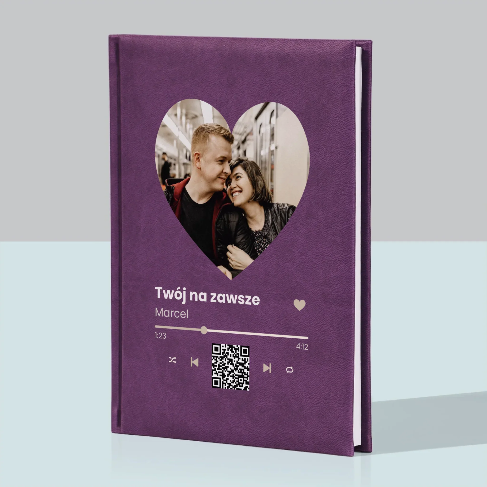 Zdjęcie i Podpis: Nasza Piosenka Serce Kod Qr - Notes Książkowy - Image 5