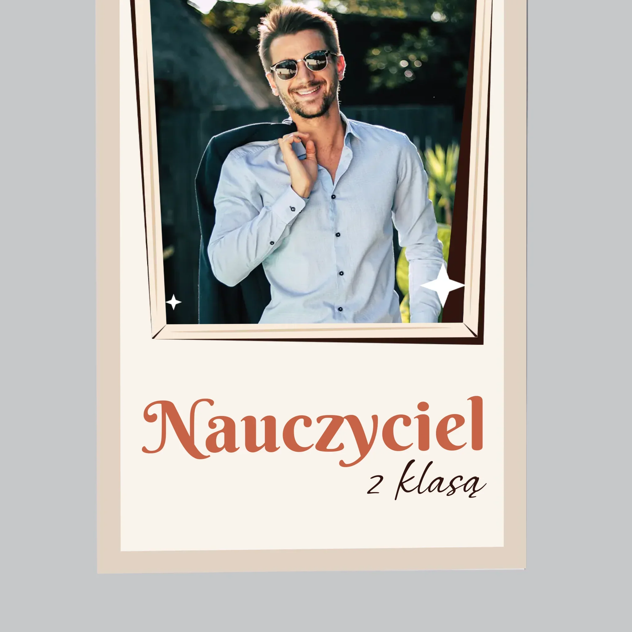 Zdjęcie i Podpis: Nauczyciel z Klasą - Magnes Na Lodówkę - Image 4