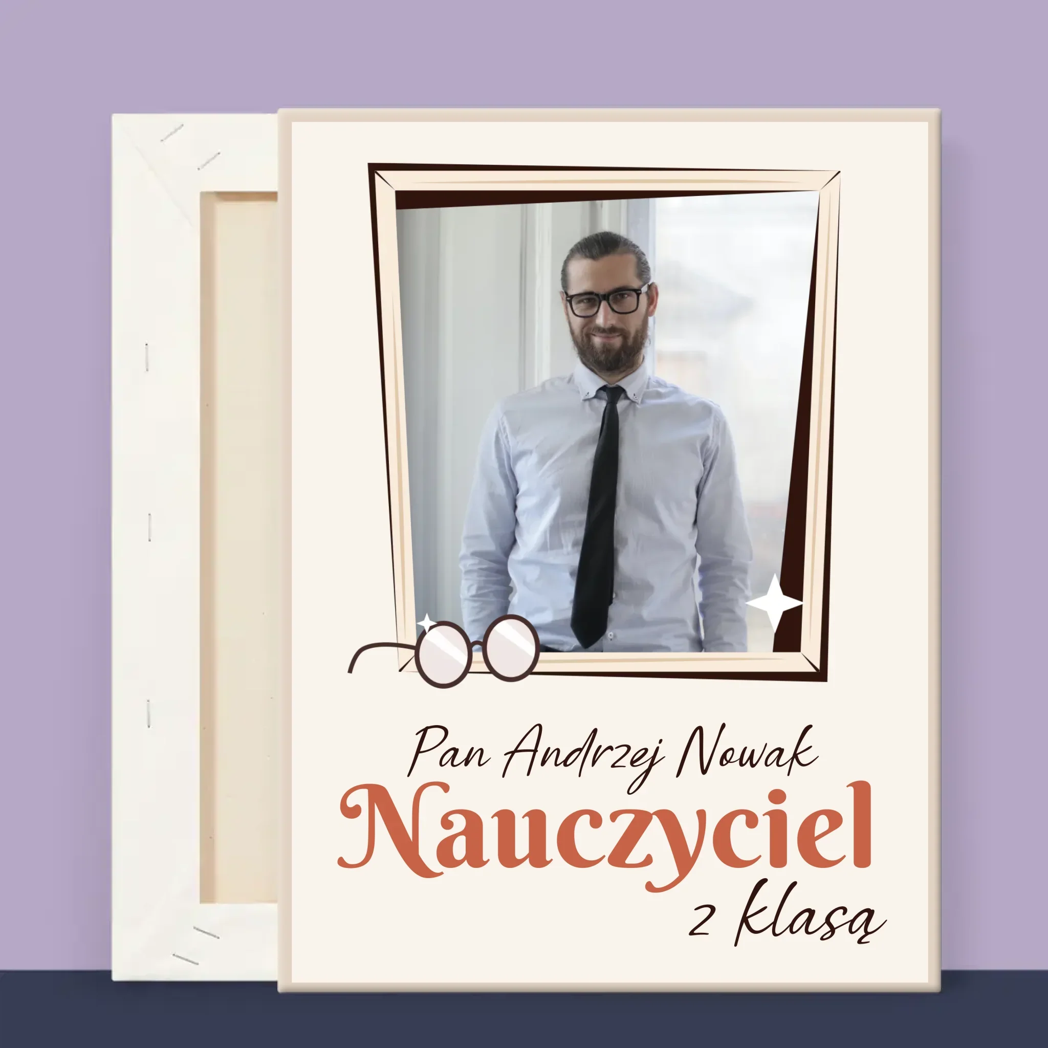 Zdjęcie i Podpis: Nauczyciel z Klasą - Wydruk Obramowany - Image 11