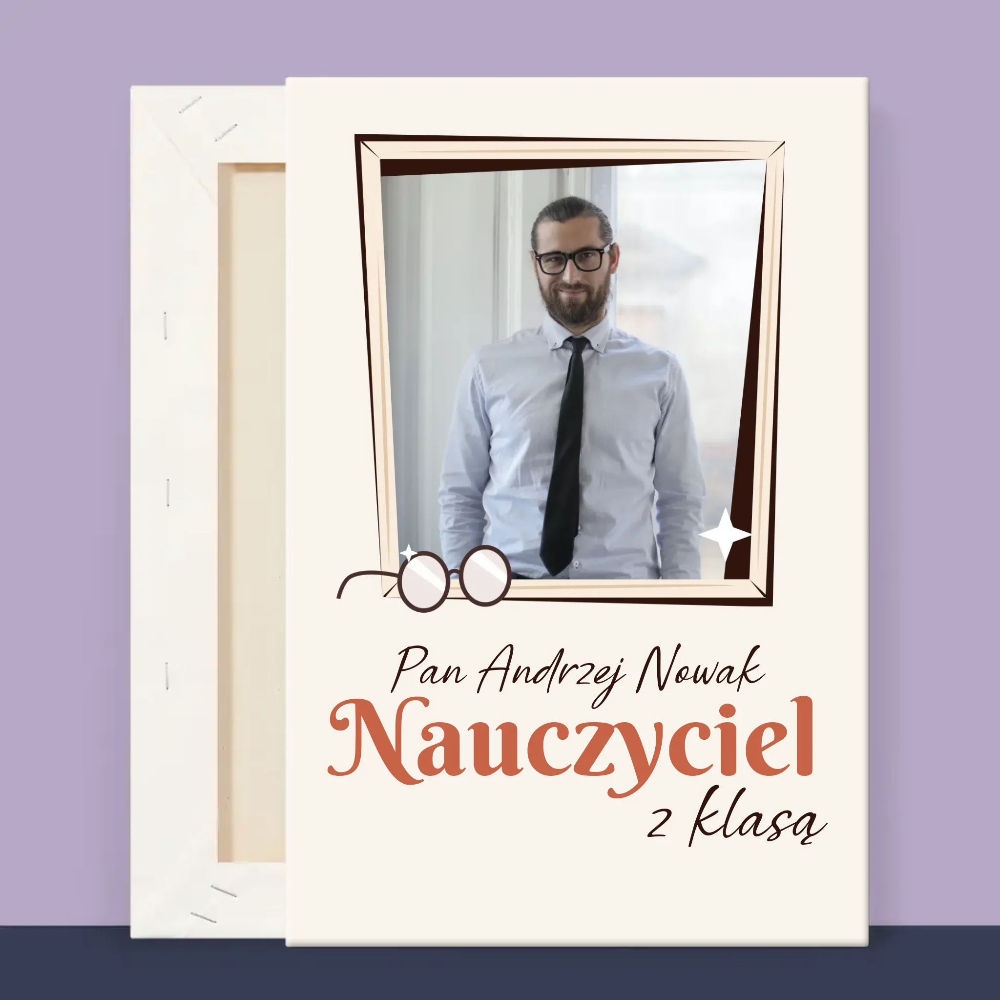 Zdjęcie i Podpis: Nauczyciel z Klasą - Wydruk Obramowany - Image 12
