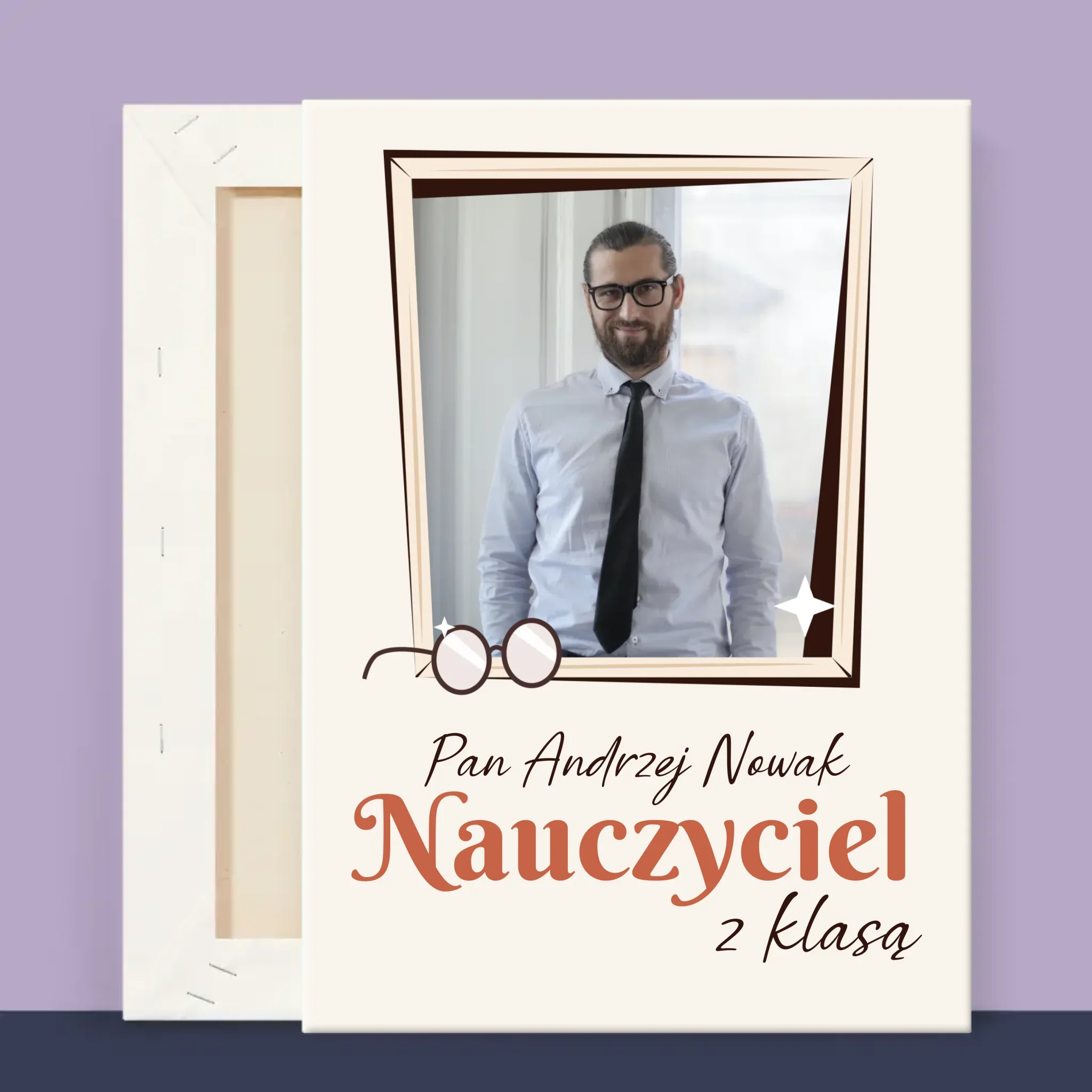 Zdjęcie i Podpis: Nauczyciel z Klasą - Wydruk Obramowany - Image 13