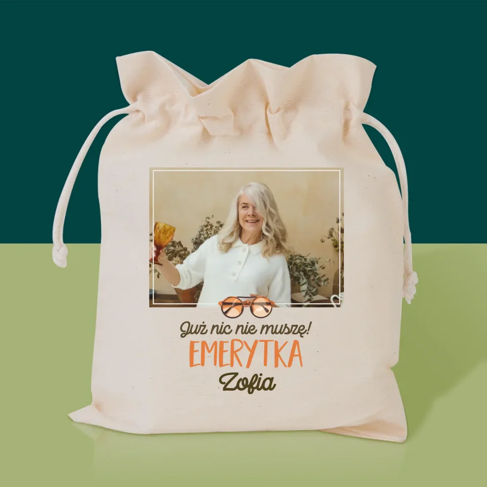 Zdjęcie i Podpis: Nic Nie Muszę! Emerytka - Herbata w Woreczku - Image 2