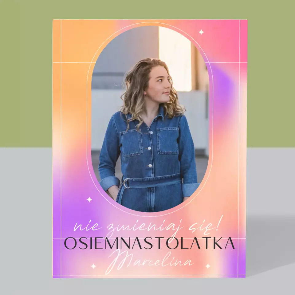 Zdjęcie i Podpis: Nie zmieniaj Się - Wydruk Na Drewnie - Image 3