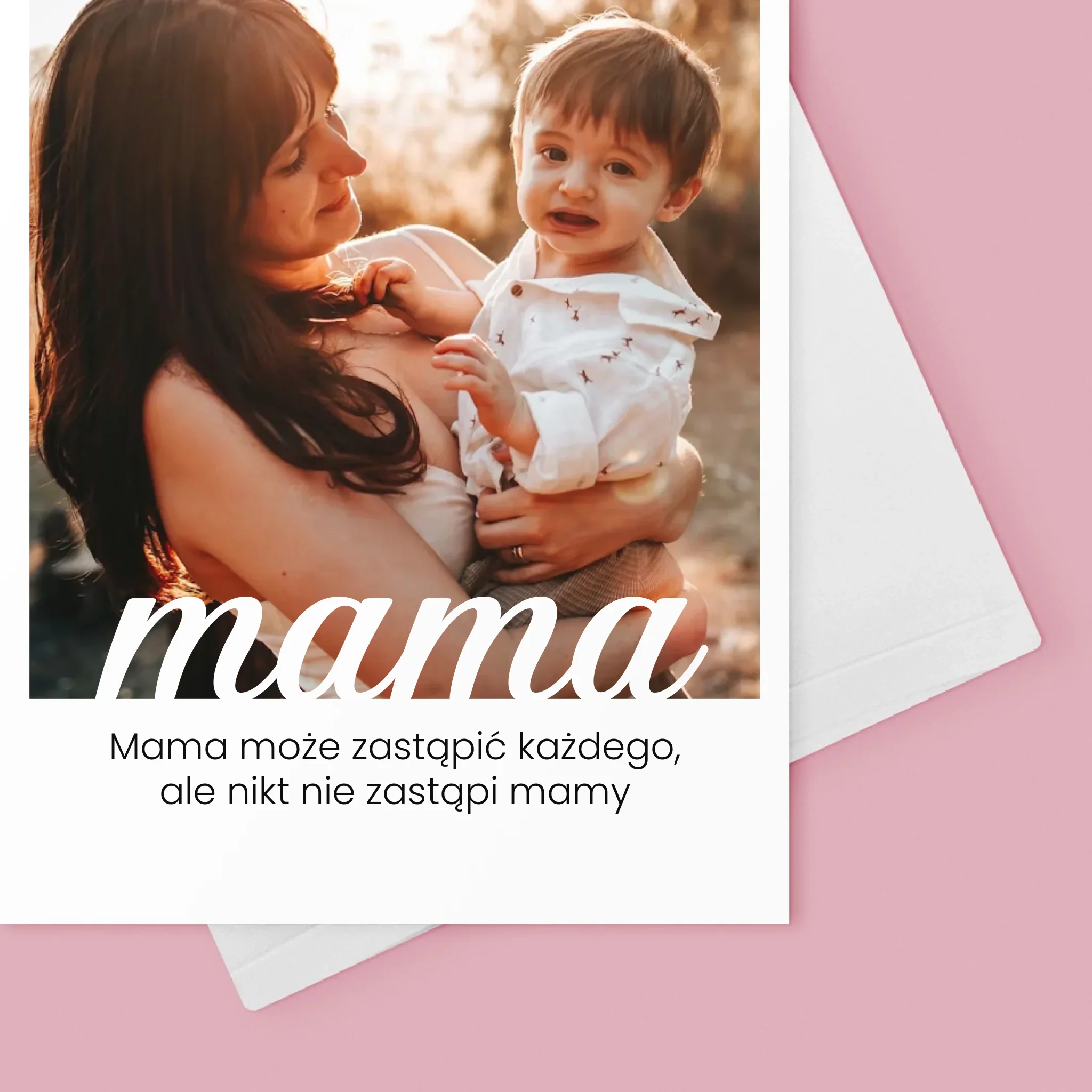 Zdjęcie i Podpis: Niezastąpiona Mama Dedykacja - Kartka z Życzeniami - Image 4
