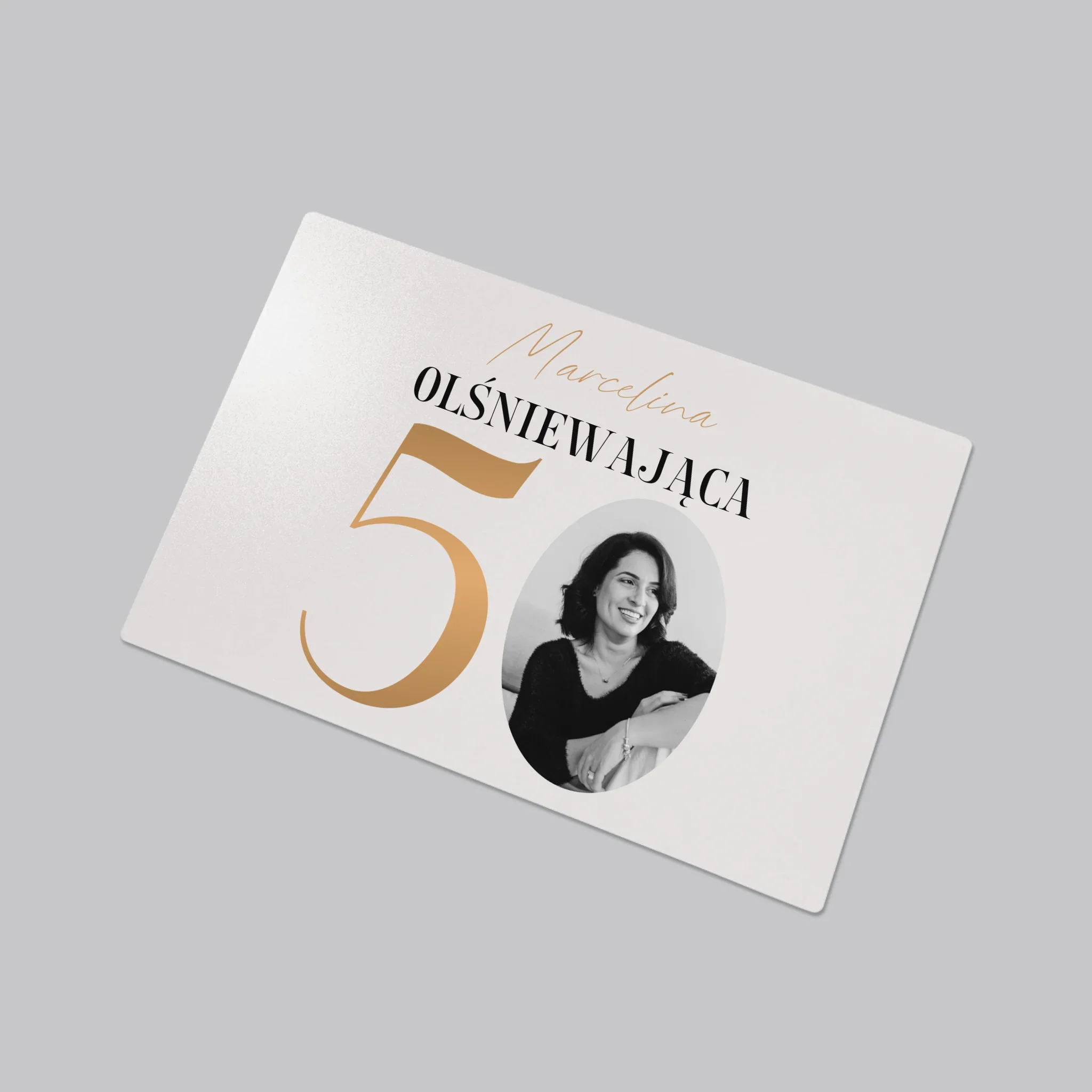 Zdjęcie I Podpis: Olśniewająca 50 - Podkładka Na Biurko