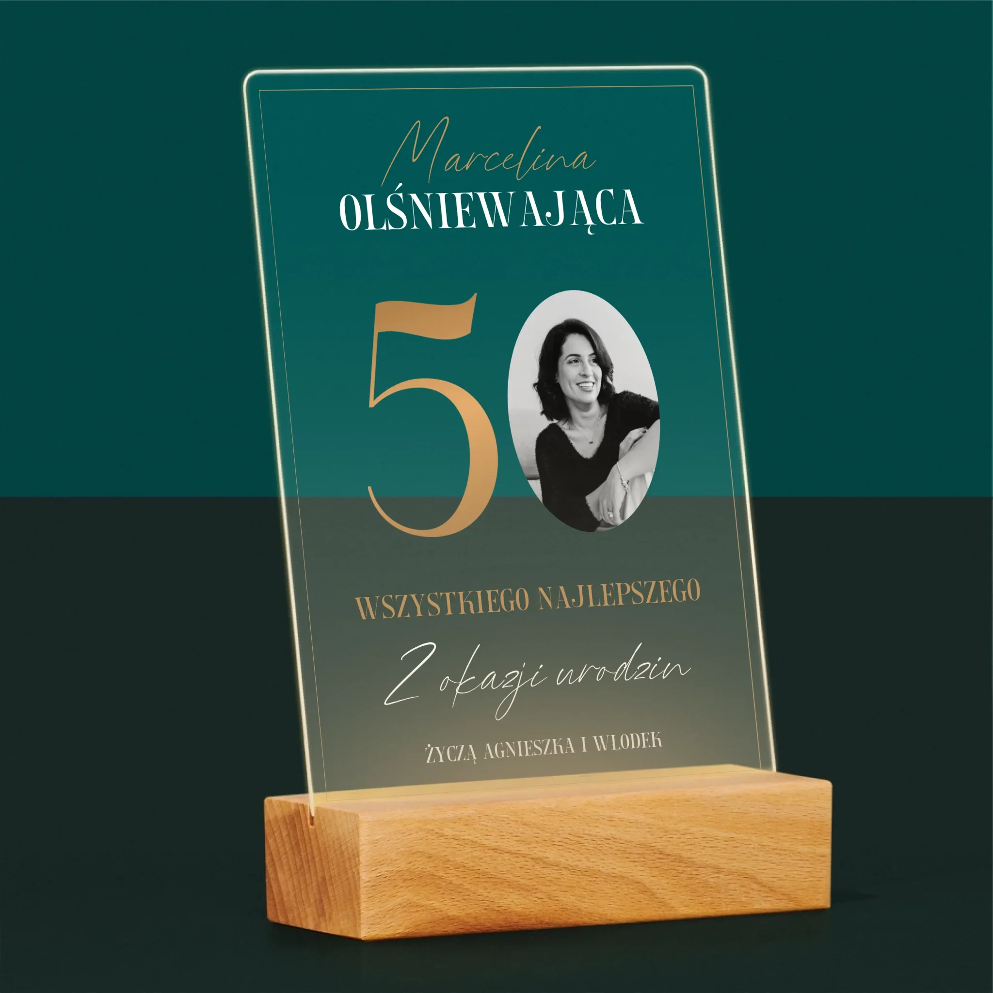 Zdjęcie I Podpis: Olśniewająca 50 - Wydruk Na Szkle Akrylowym - Image 5