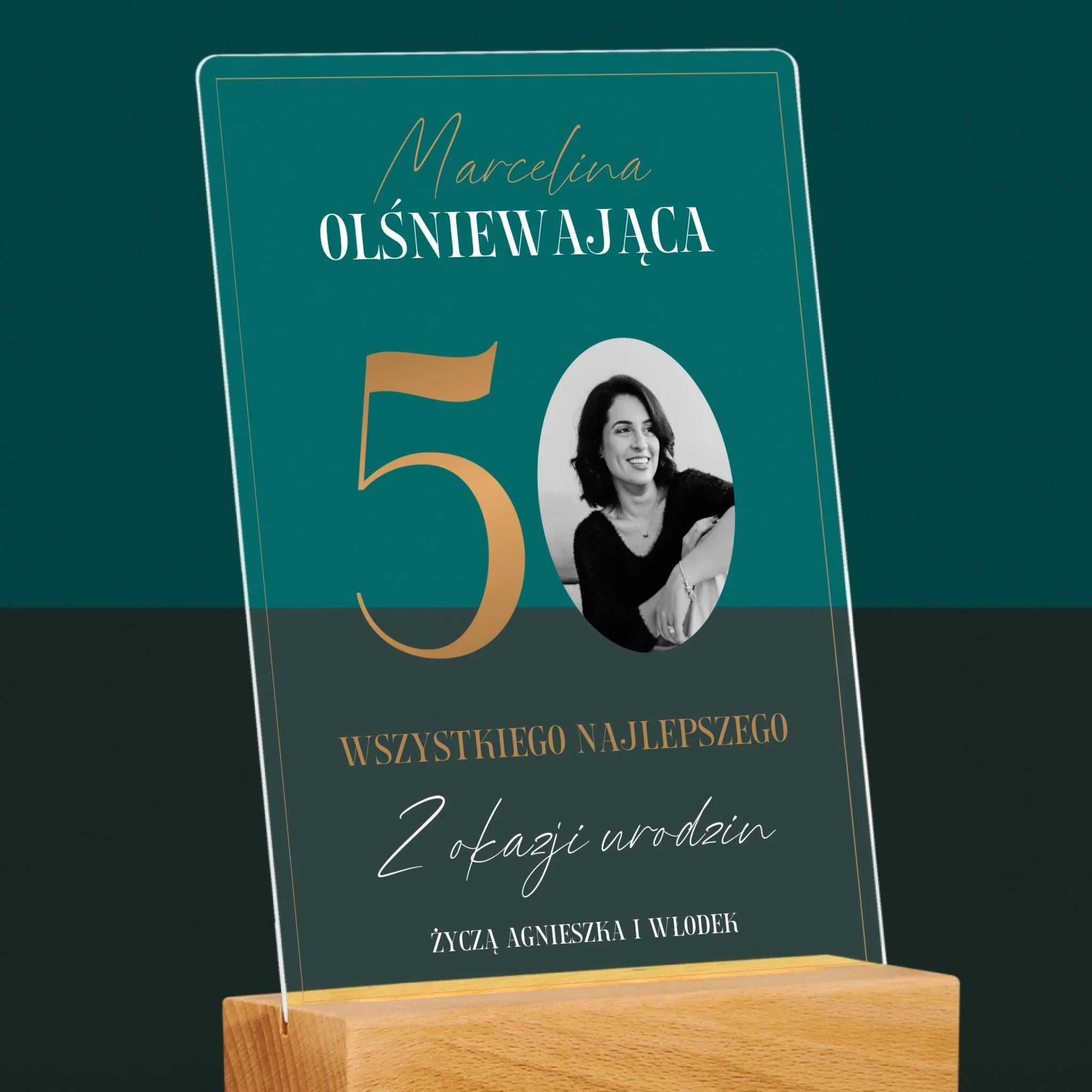 Zdjęcie I Podpis: Olśniewająca 50 - Wydruk Na Szkle Akrylowym - Image 6