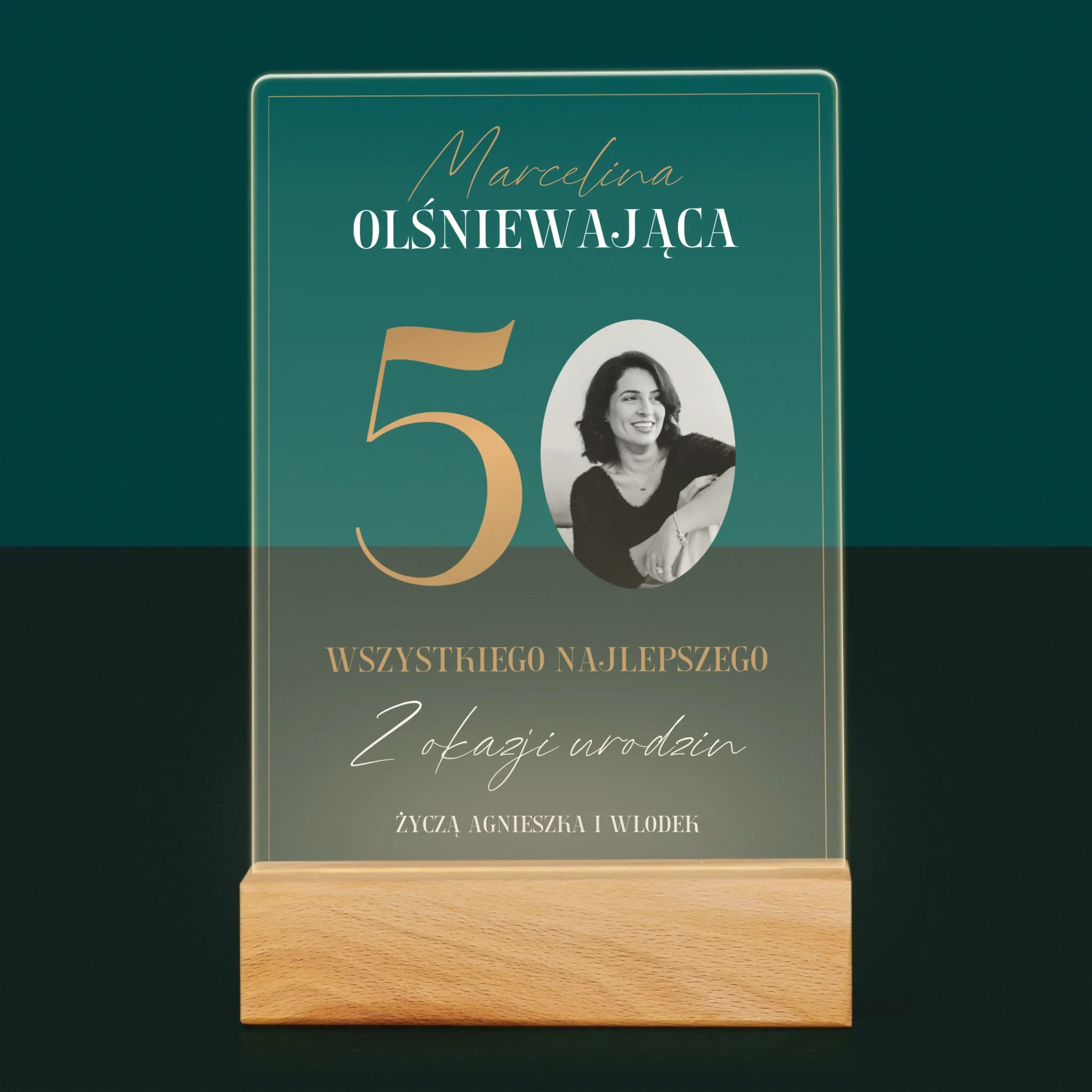 Zdjęcie I Podpis: Olśniewająca 50 - Wydruk Na Szkle Akrylowym - Image 7