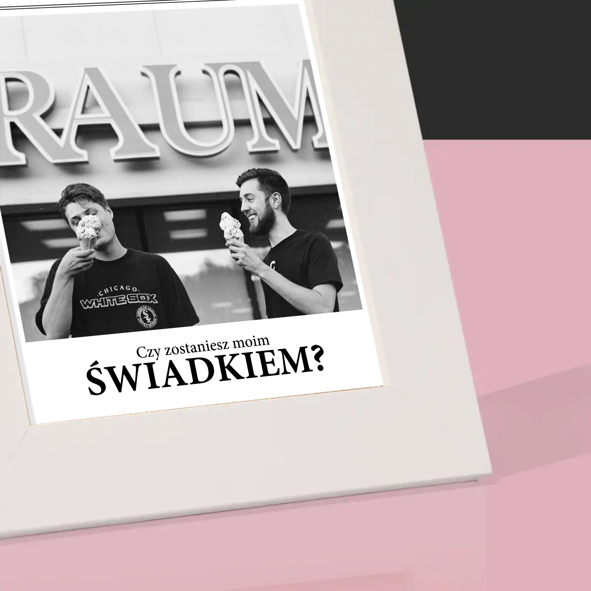 Zdjęcie i Podpis: Our Wedding Świadek - Ramka Na Zdjęcie - Image 4