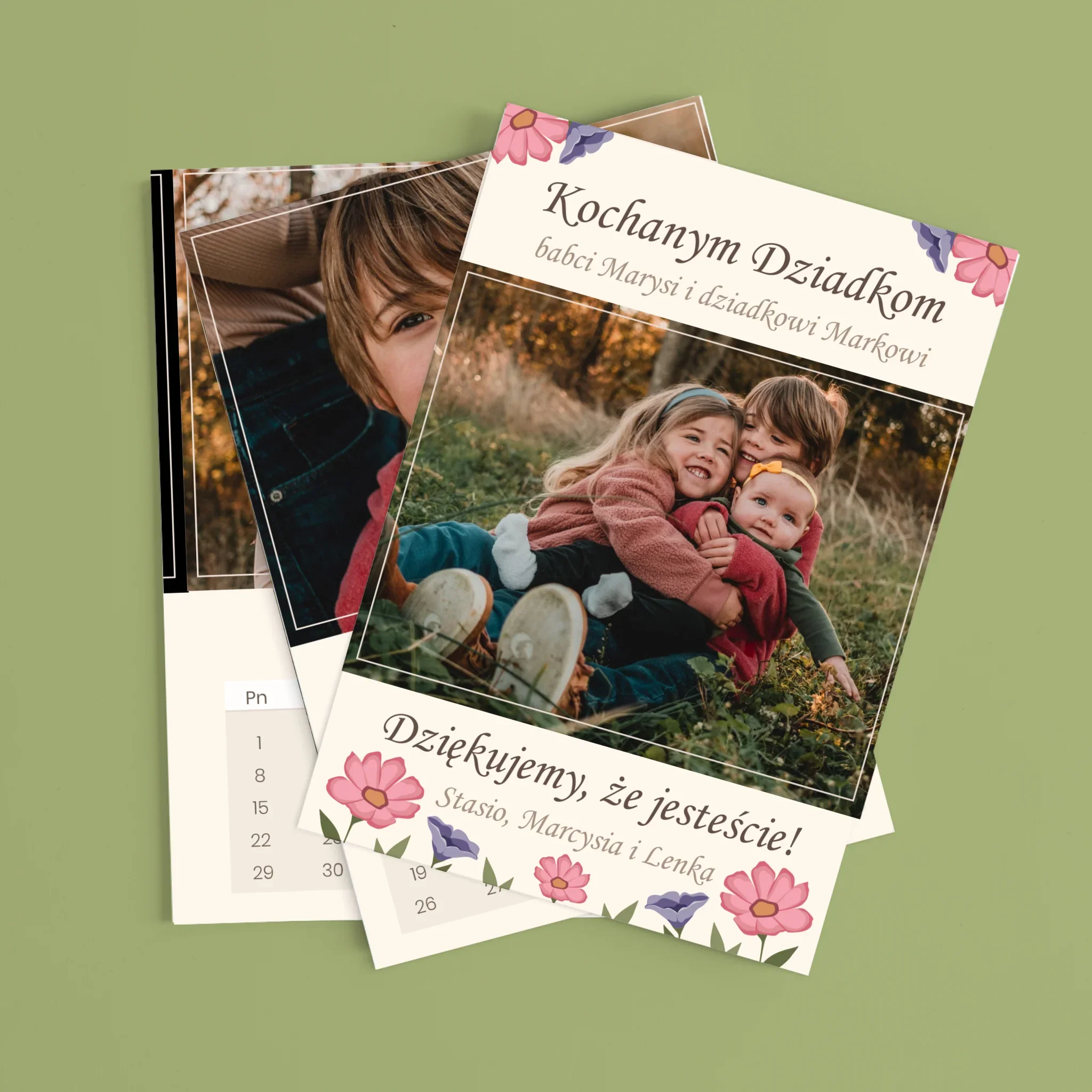 Zdjęcie i Podpis: Pamiątka Dla Dziadków - Kalendarz Na Biurko z Podstawką - Image 2
