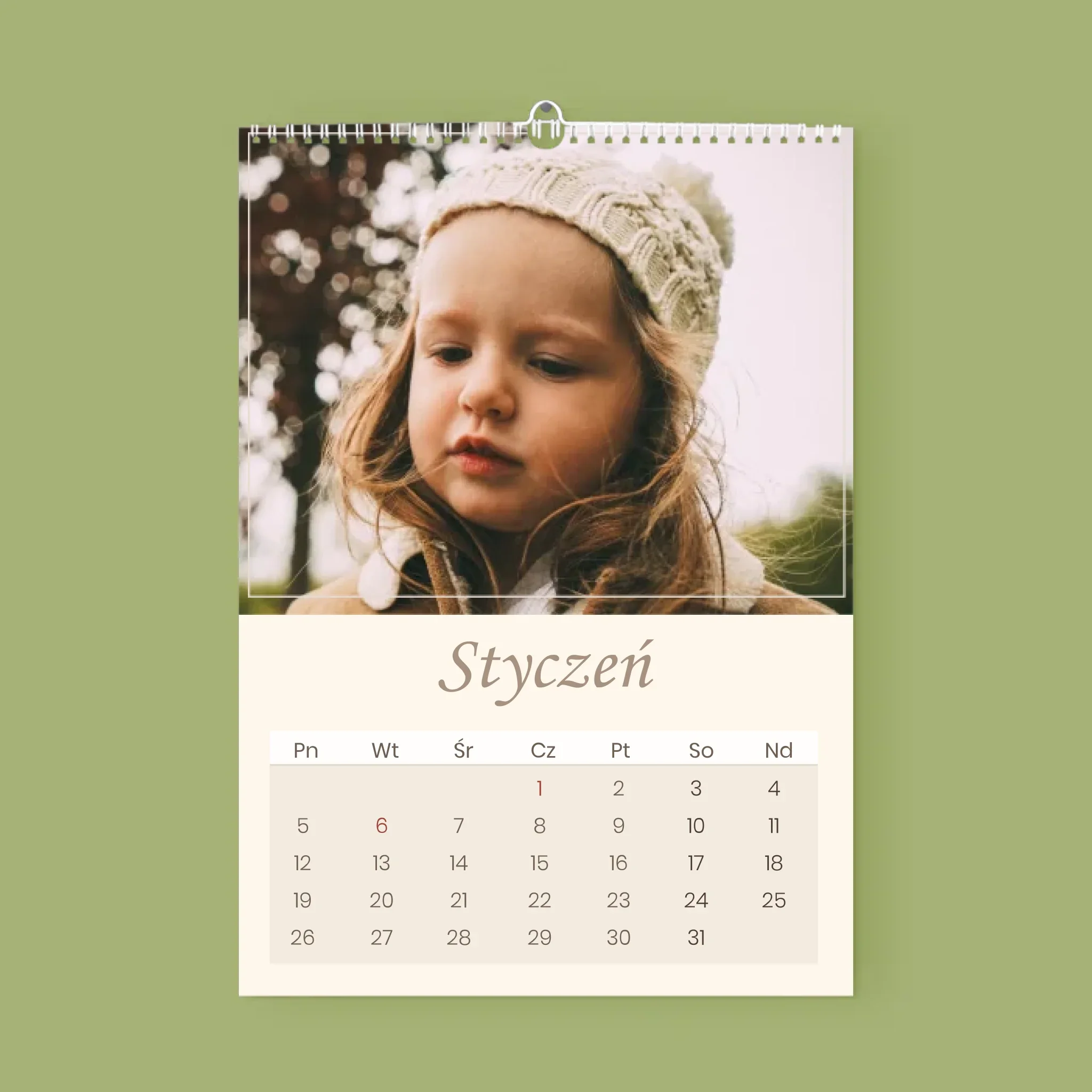 Zdjęcie I Podpis: Pamiątka Dla Dziadków - Personalizowany Kalendarz Ścienny - Image 3