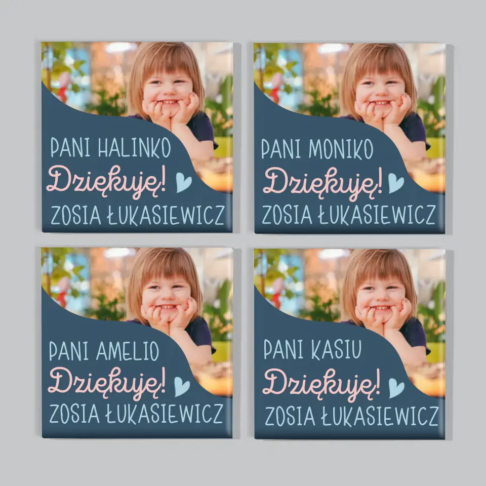 Zdjęcie i Podpis: Pamiątka Dla Przedszkolanki - Zestaw Magnesów - Image 5