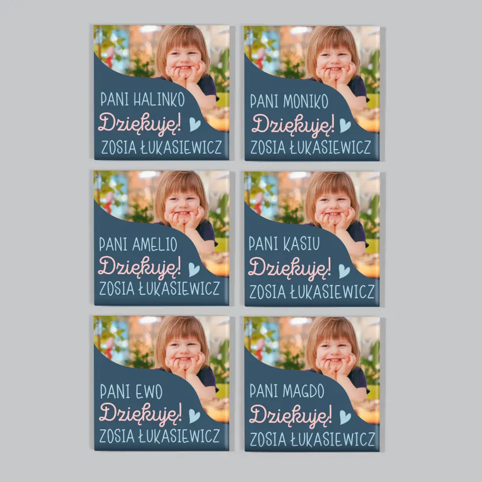 Zdjęcie i Podpis: Pamiątka Dla Przedszkolanki - Zestaw Magnesów - Image 6