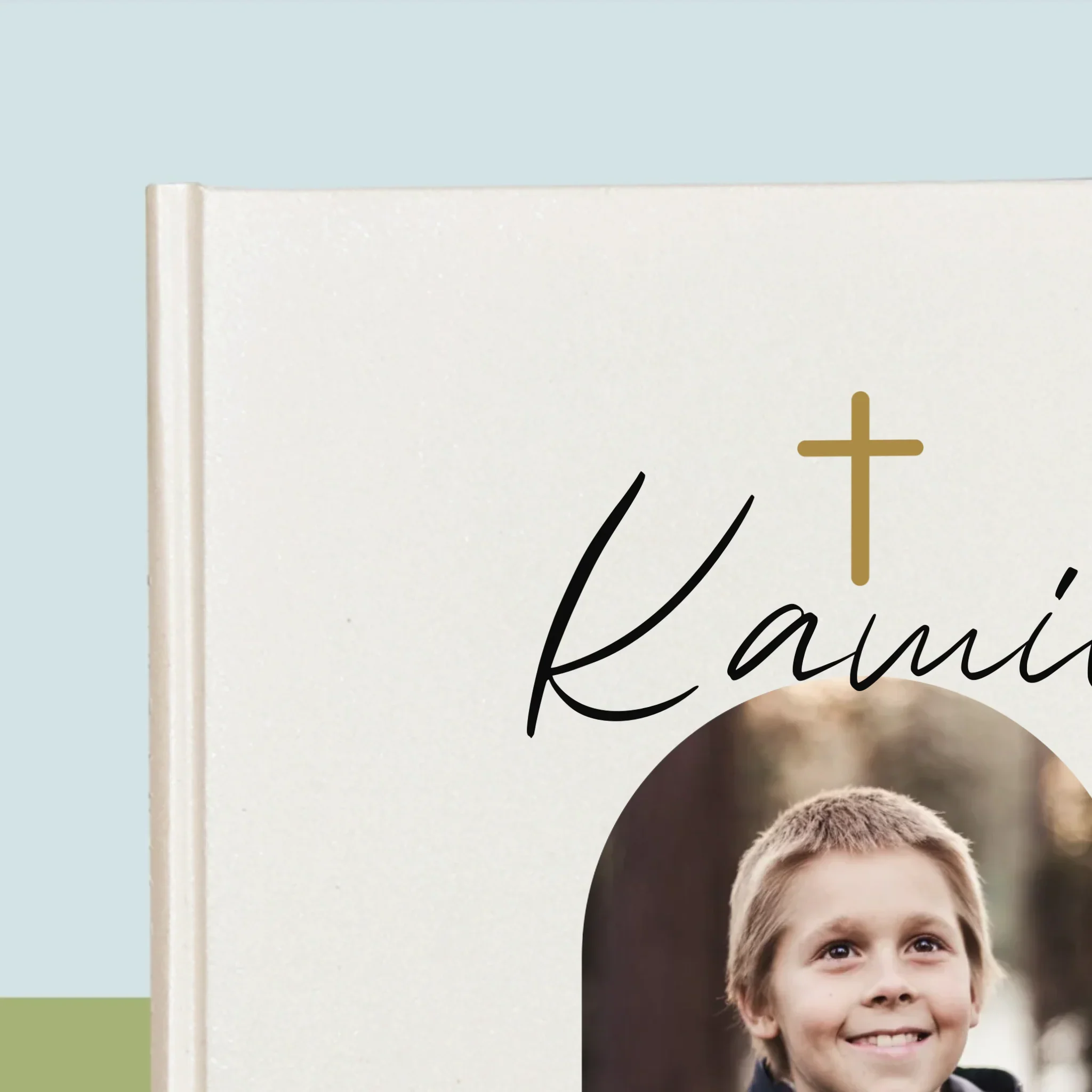 Zdjęcie i Podpis: Pamiątka Komunii Klasyczna - Biblia z Nadrukiem - Image 2