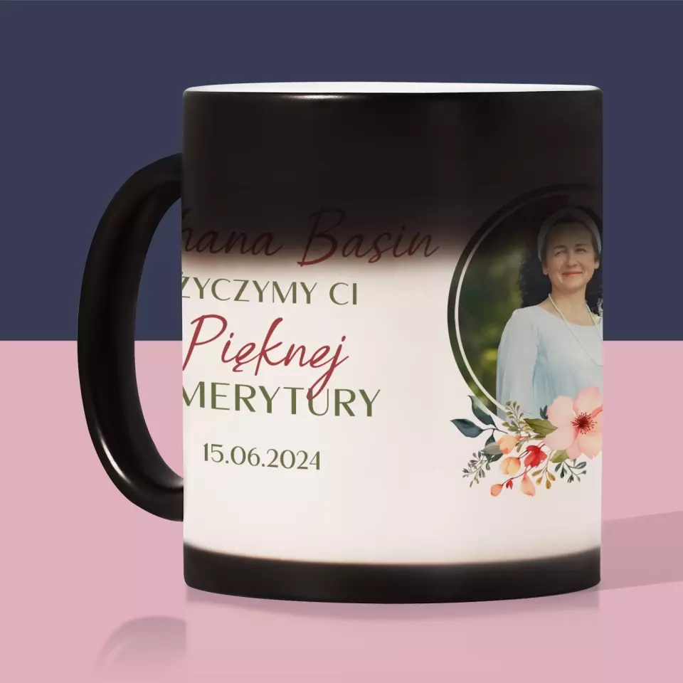 Zdjęcie i Podpis: Pięknej Emerytury - Kubek z Nadrukiem - Image 6
