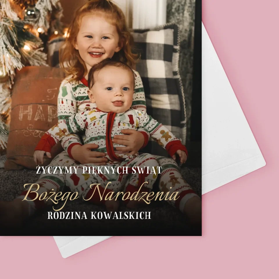 Zdjęcie I Podpis: Pięknych Świąt - Kartka Z Życzeniami - Image 4