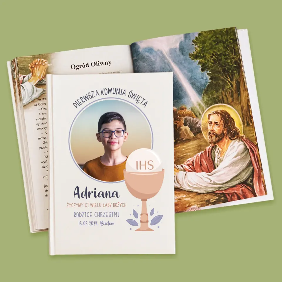 Zdjęcie i Podpis: Pierwsza Komunia Święta - Biblia z Nadrukiem - Image 4