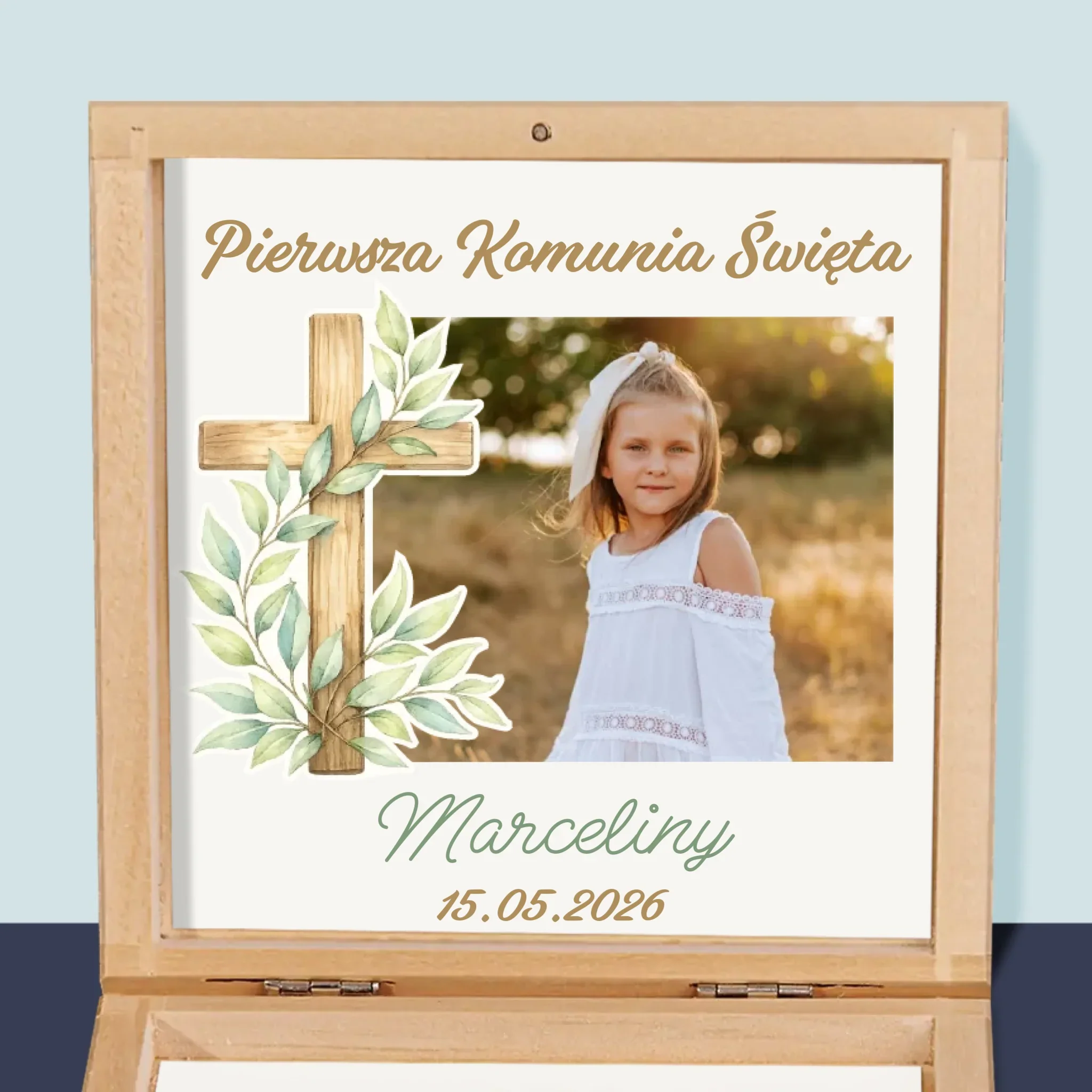 Zdjęcie i Podpis: Pierwsza Komunia Święta Krzyż - Różaniec w Pudełku - Image 2