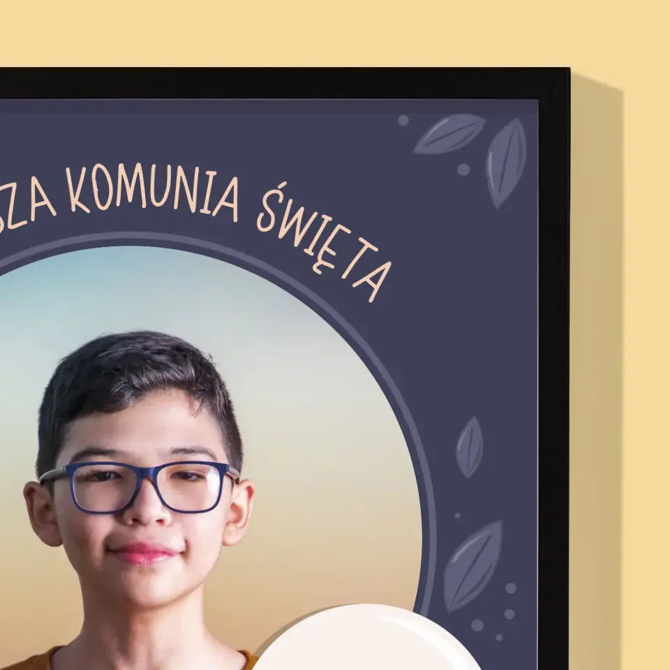 Zdjęcie i Podpis: Pierwsza Komunia Święta - Wydruk Obramowany - Image 6