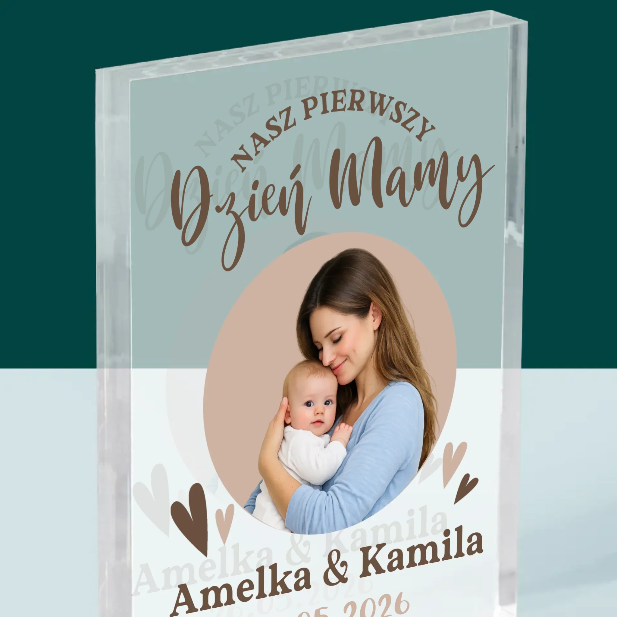 Zdjęcie i Podpis: Pierwszy Dzień Mamy - Blok Akrylowy - Image 2
