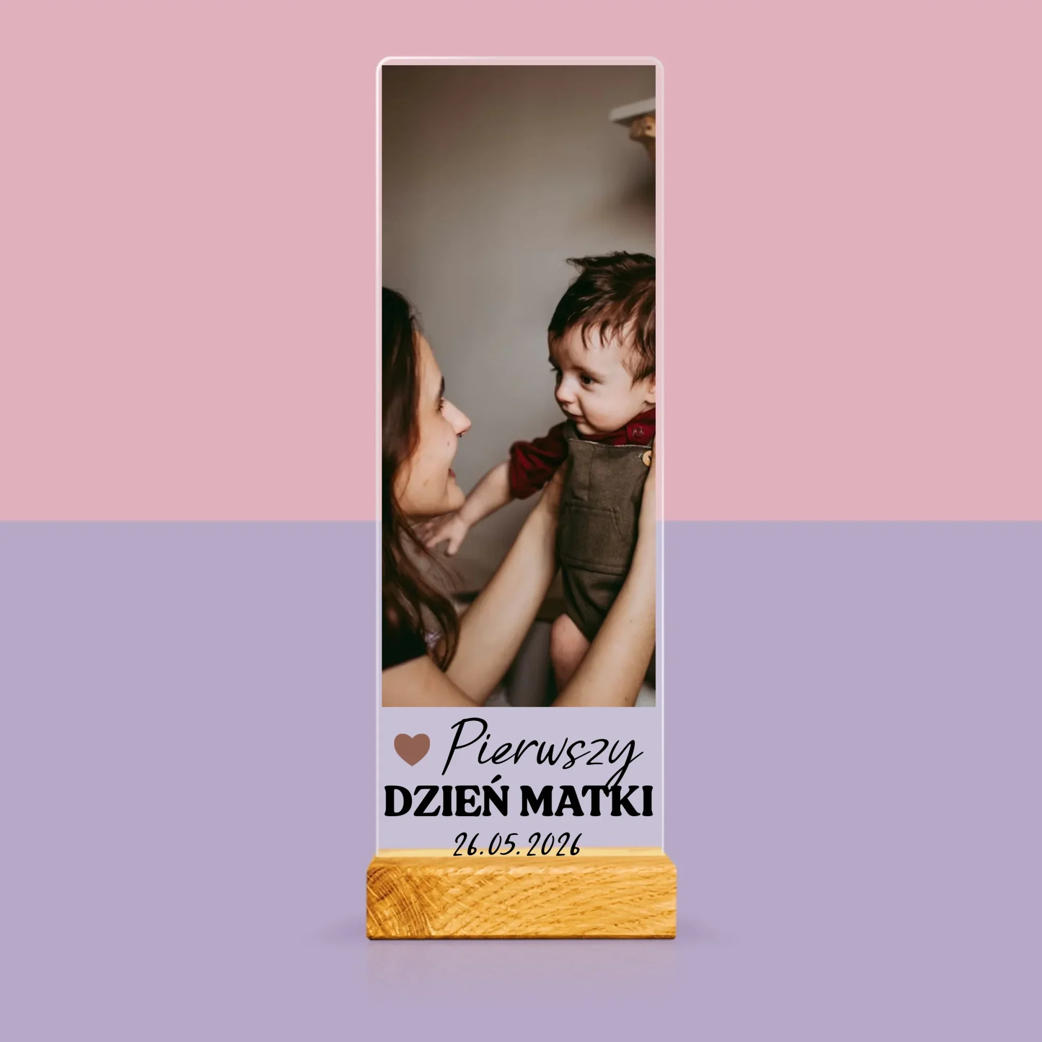 Zdjęcie i Podpis: Pierwszy Dzień Matki Serce - Zdjęcie Na Szkle Akrylowym Fotobudka - Image 3