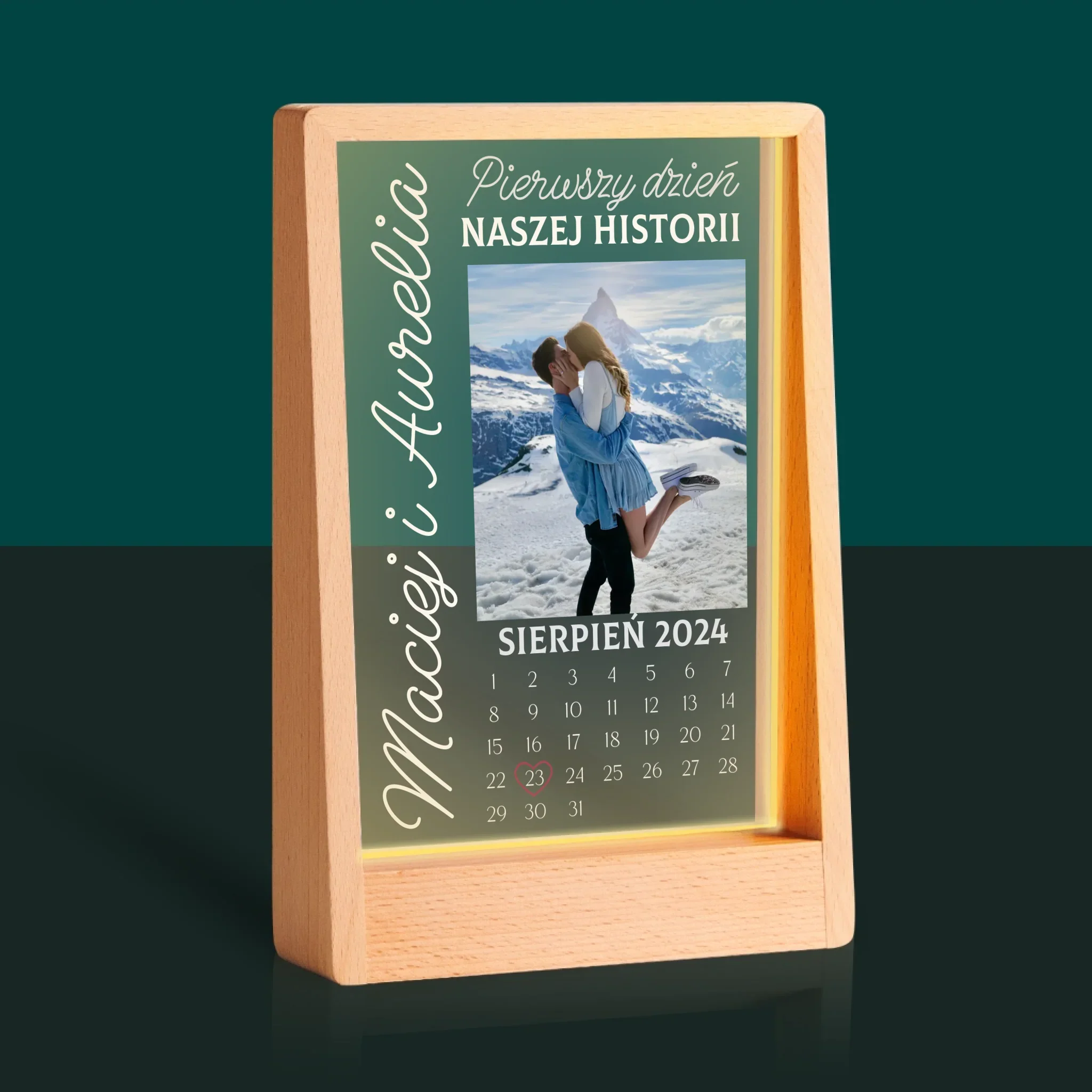 Zdjęcie i Podpis: Pierwszy Dzień Naszej Historii - Wydruk Na Szkle Akrylowym - Image 20