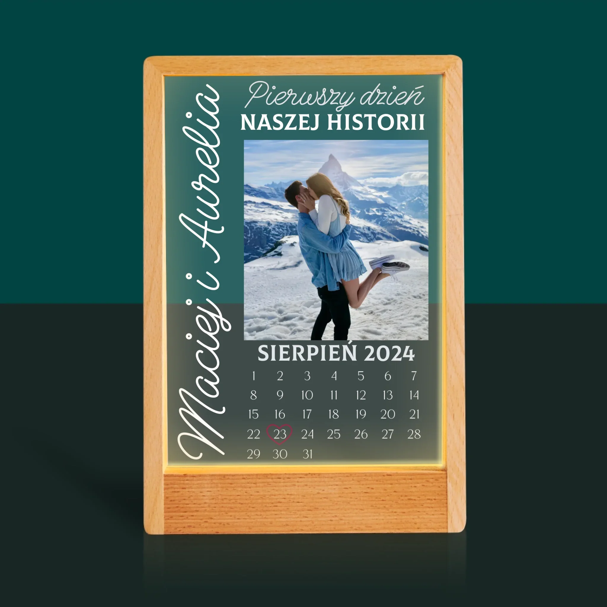 Zdjęcie i Podpis: Pierwszy Dzień Naszej Historii - Wydruk Na Szkle Akrylowym - Image 21